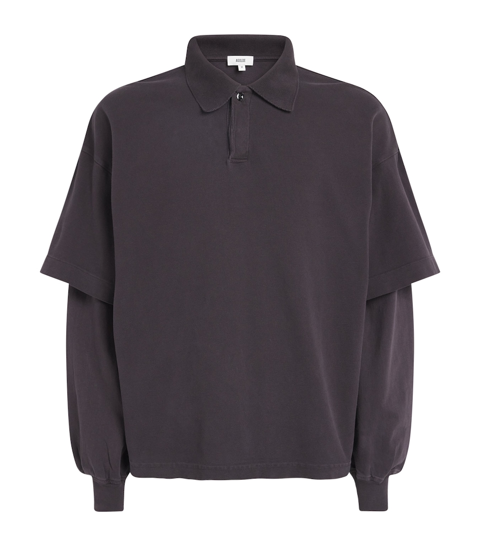 AGOLDE Mens Curren Polo Shirt Eysi