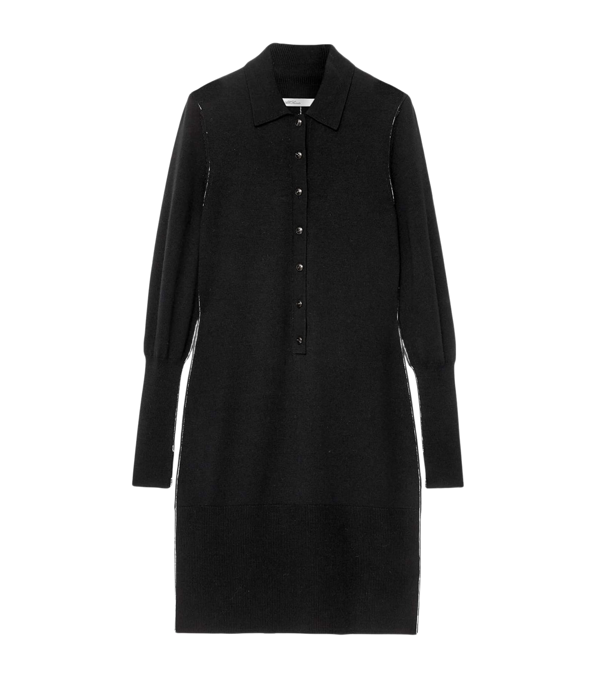 AllSaints Womens Merino Wool Coyte Mini Dress Black
