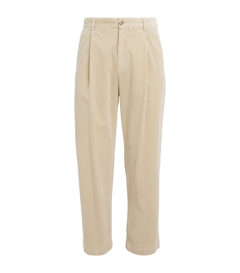 Barena Mens Corduroy Straight Trousers Sasso