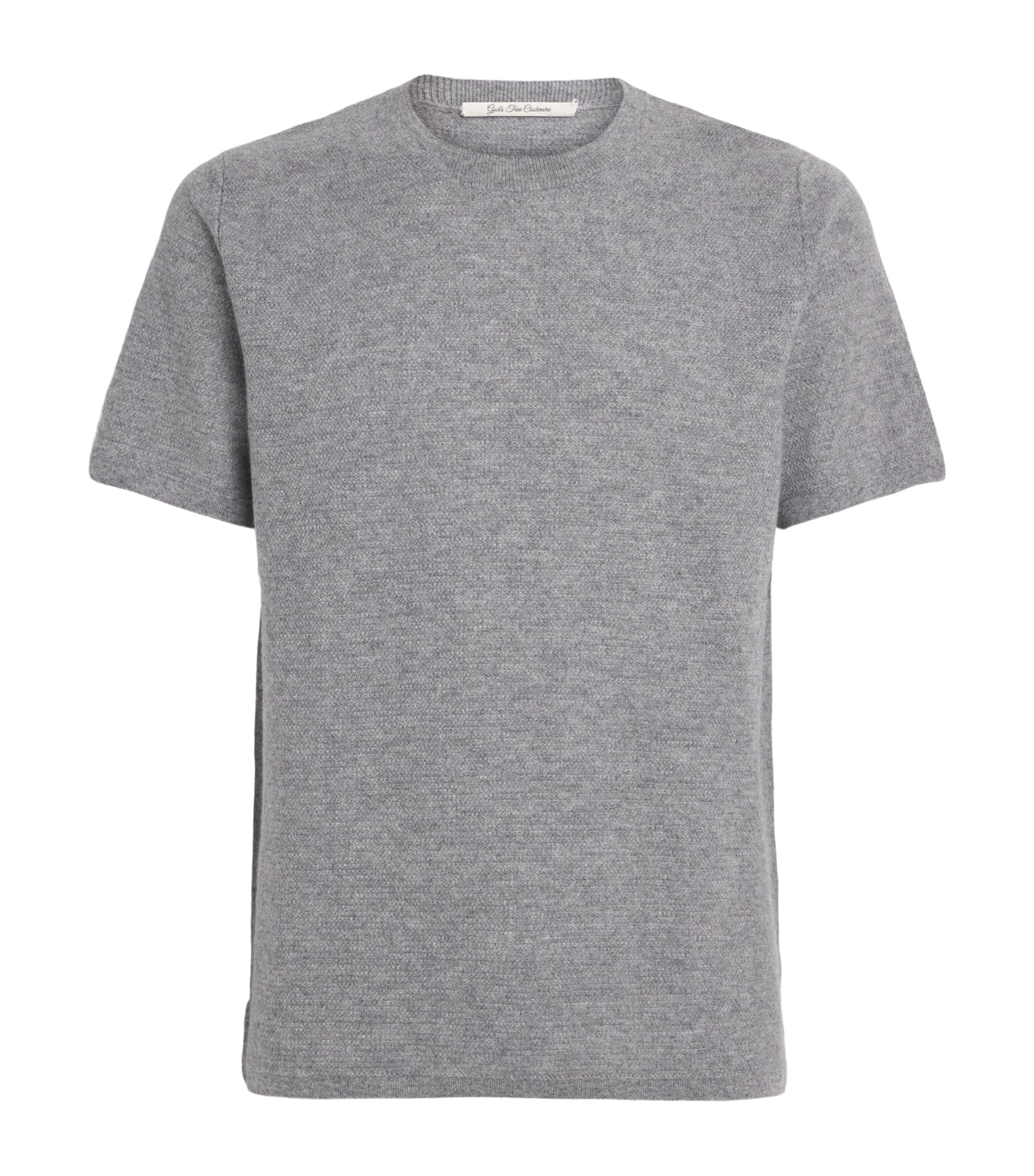 GOD'S TRUE CASHMERE Mens Cashmere Signature T-Shirt Emerald