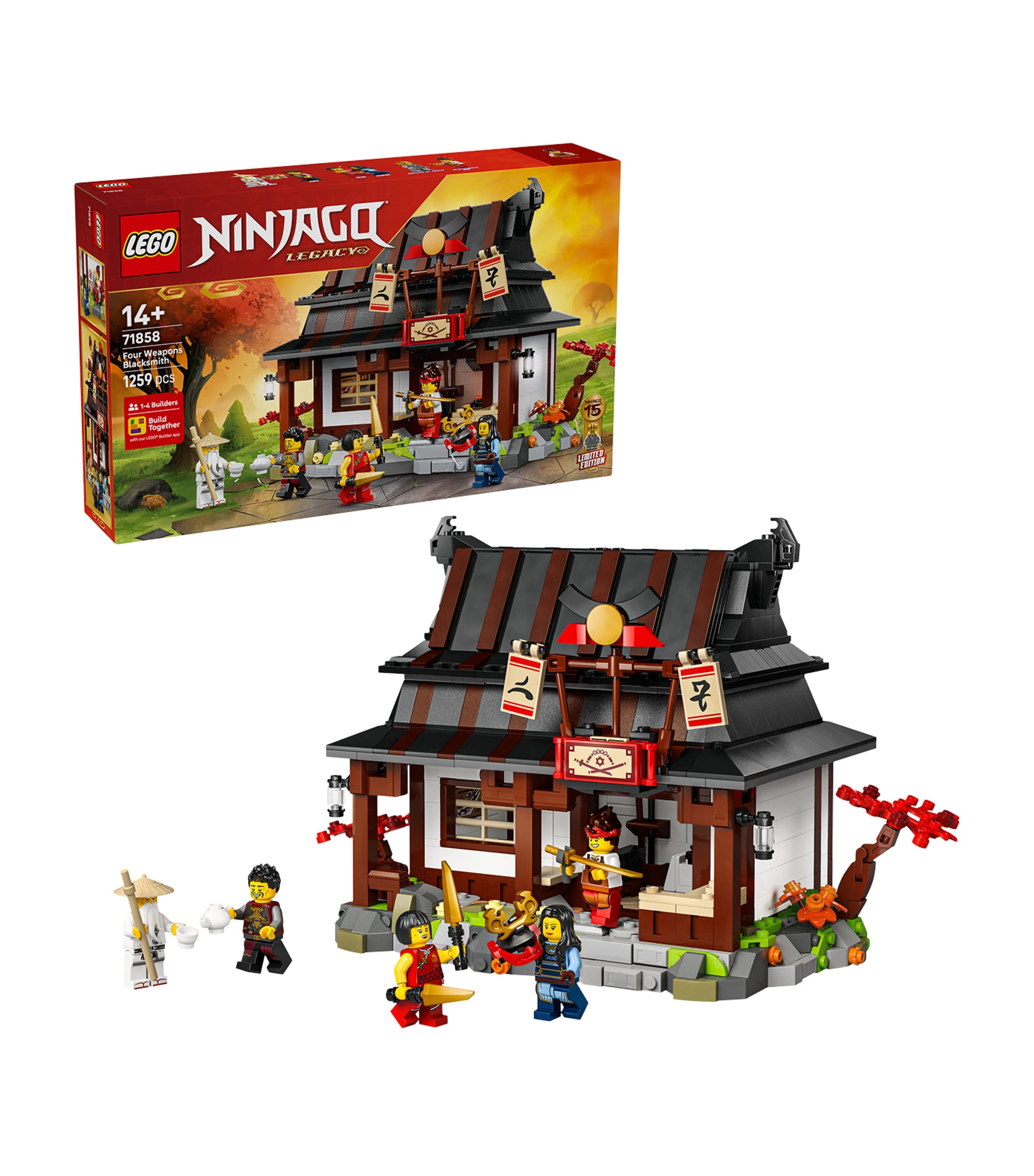 LEGO NINJAGO Four Weapons Blacksmith 15th Anniversary 71858
