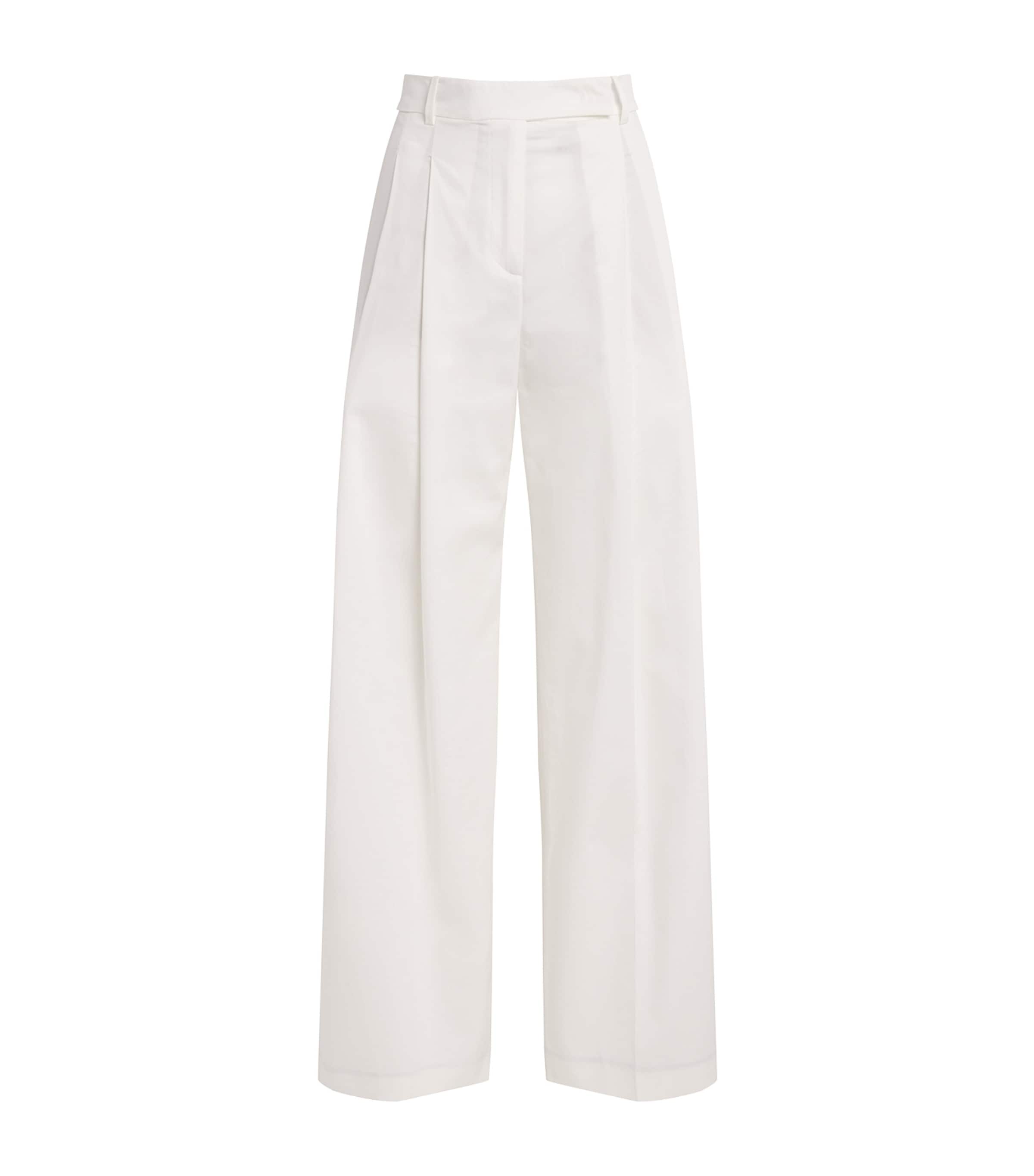 Double-Pleated Tailored Trousers