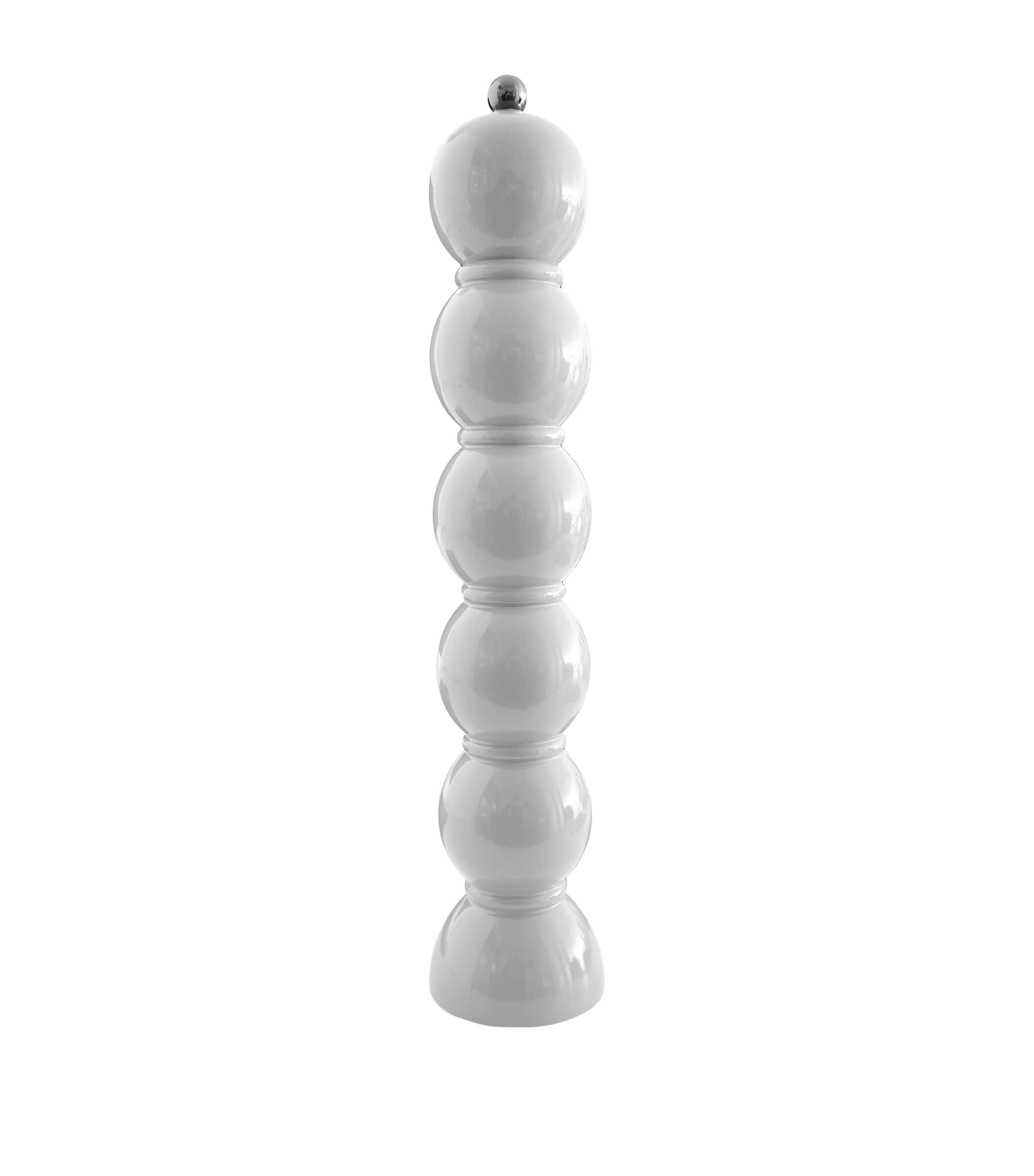 Addison Ross Large Bobbin Salt or Pepper Mill White