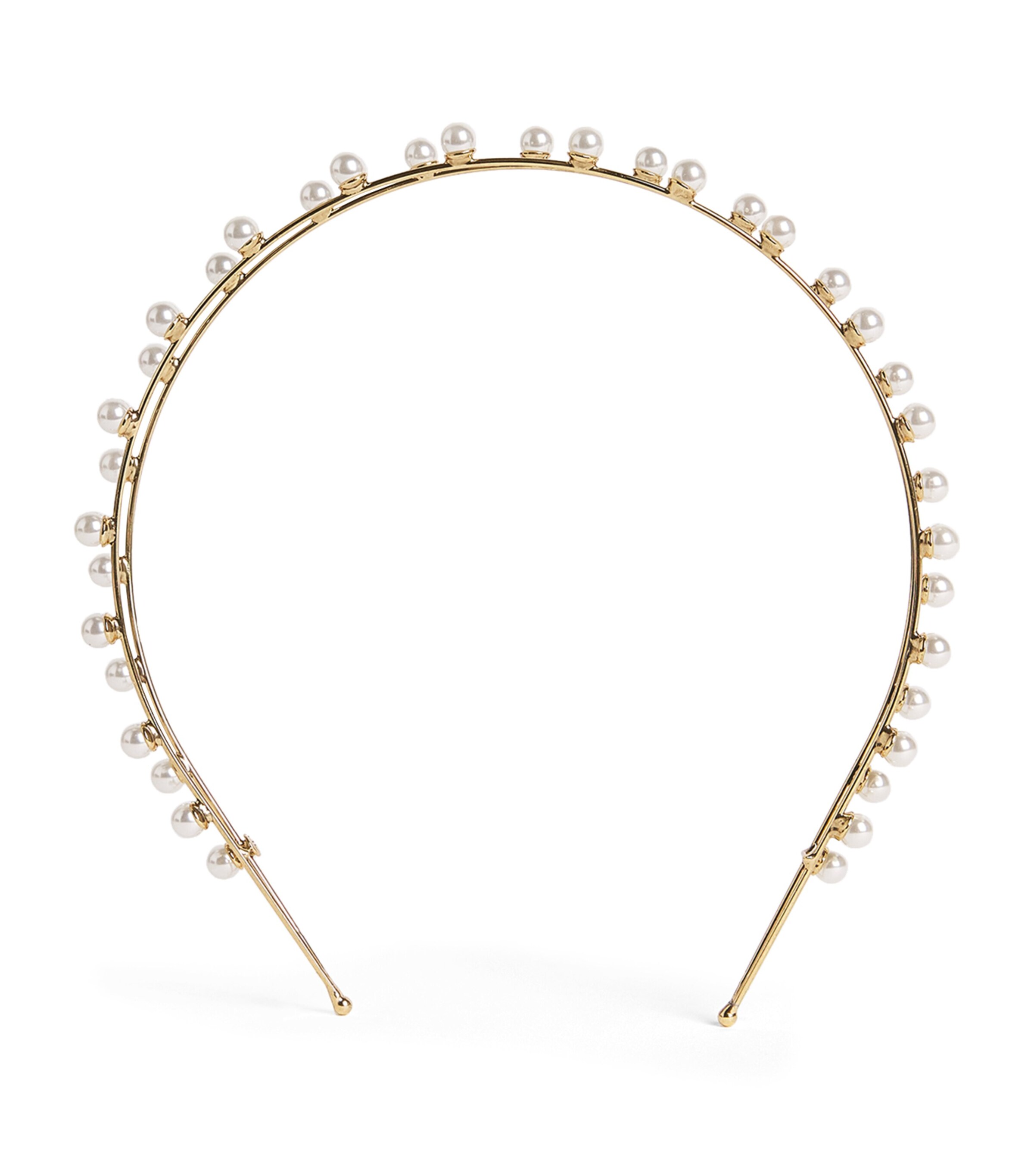 Pearl-Embellished Double Ayla Headband
