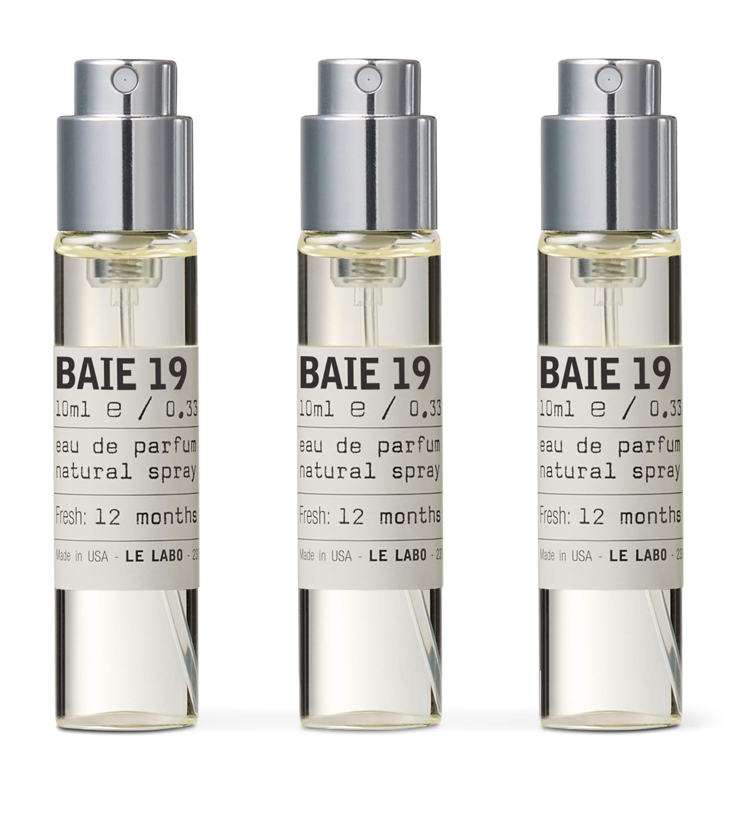 Baie 19 Eau De Parfum Travel Tube Refills (3 x 10ml)