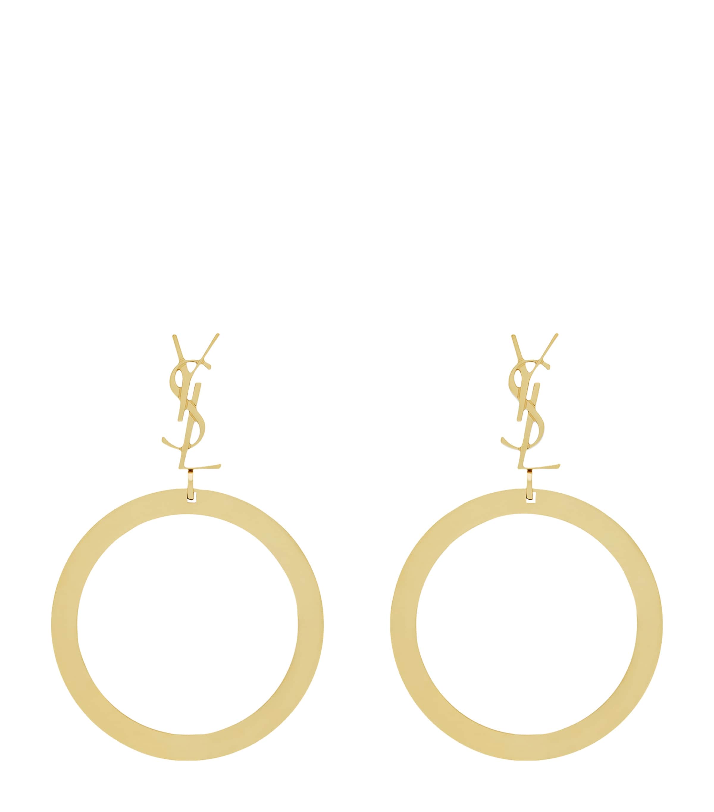 Cassandre Pendant Hoop Earrings