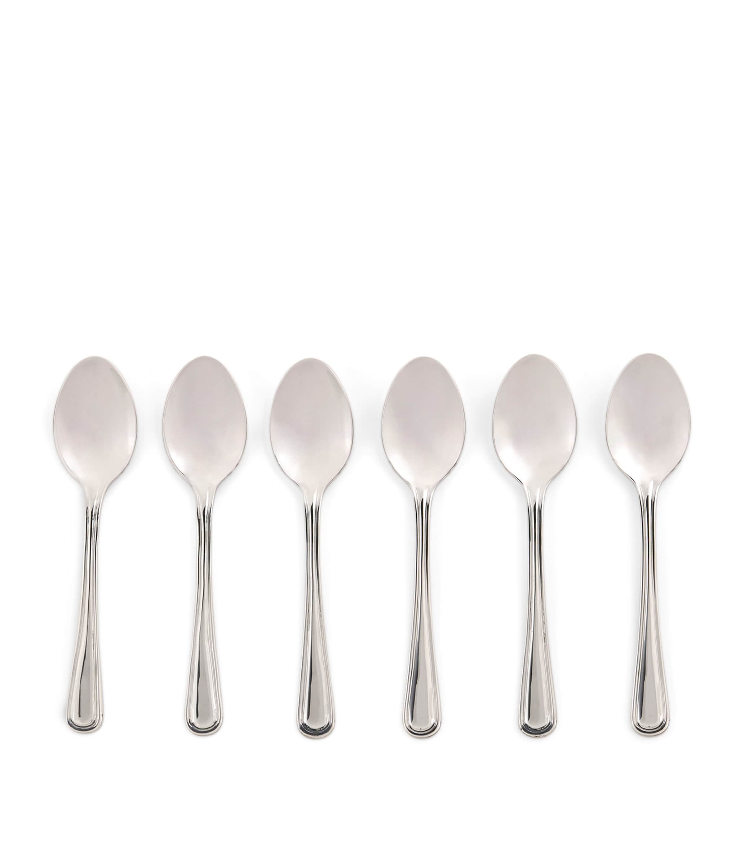 Harrods Set of 6 Stainless Steel Teaspoons