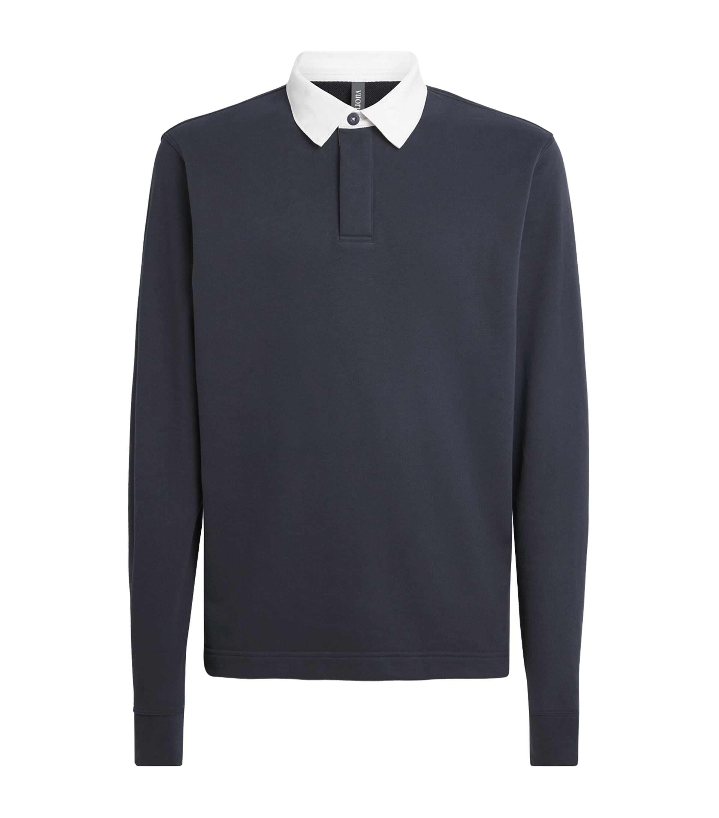 VUORI Mens French Terry Cypress Rugby Shirt Nvy Navy
