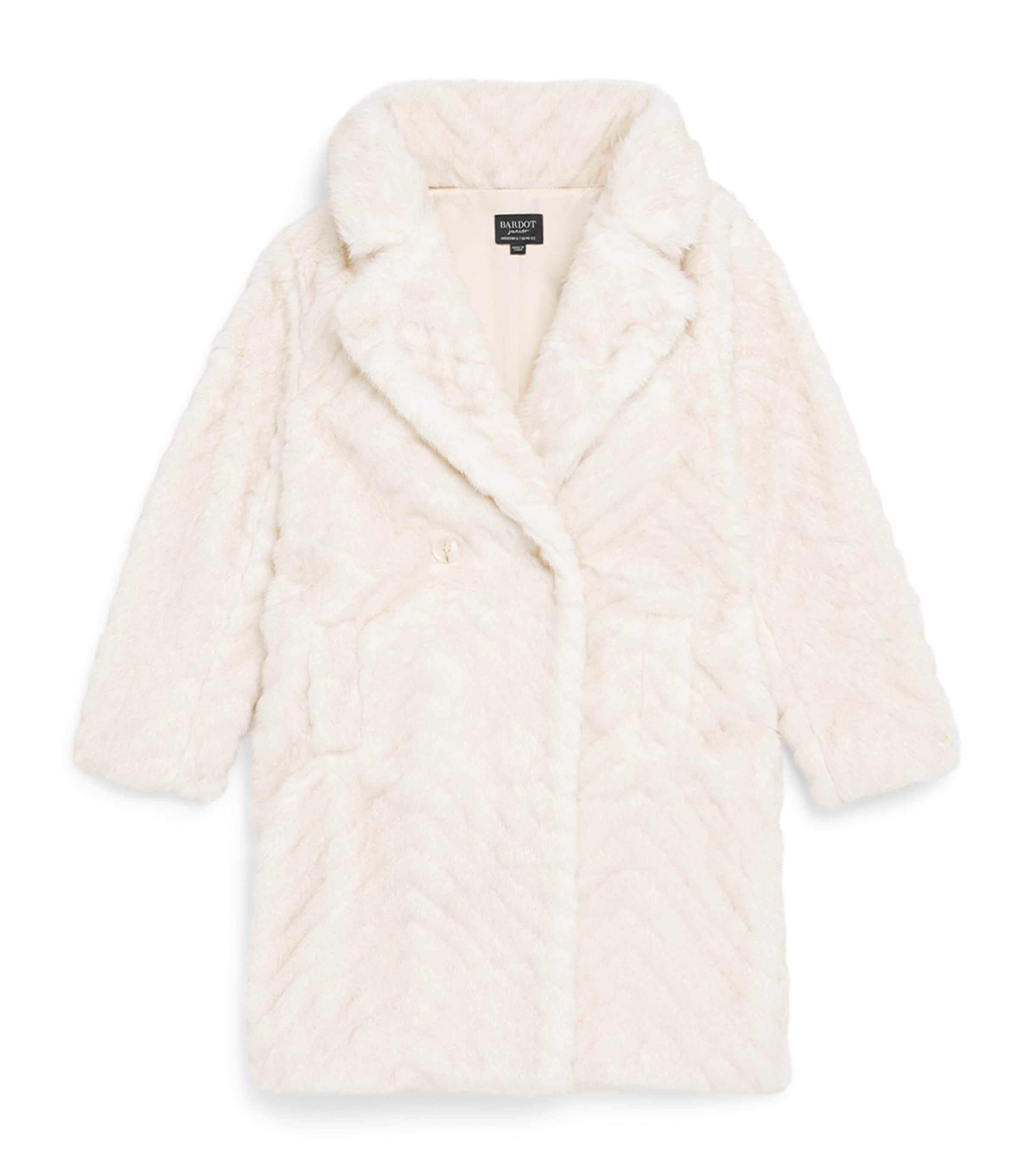 Bardot Junior Faux Fur Letty Coat (4-14 Years) Winter Whi