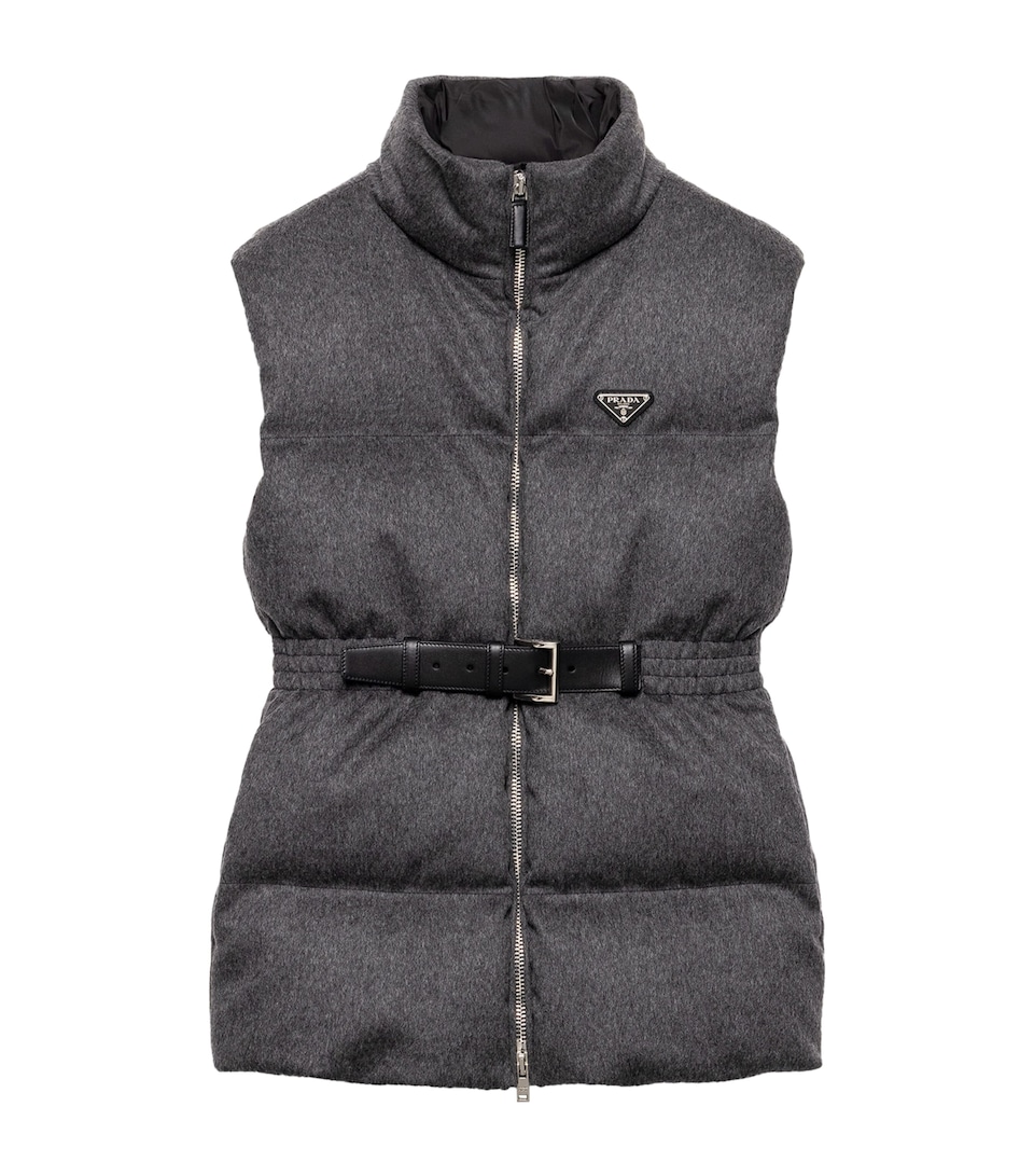 Wool Belted Down Gilet