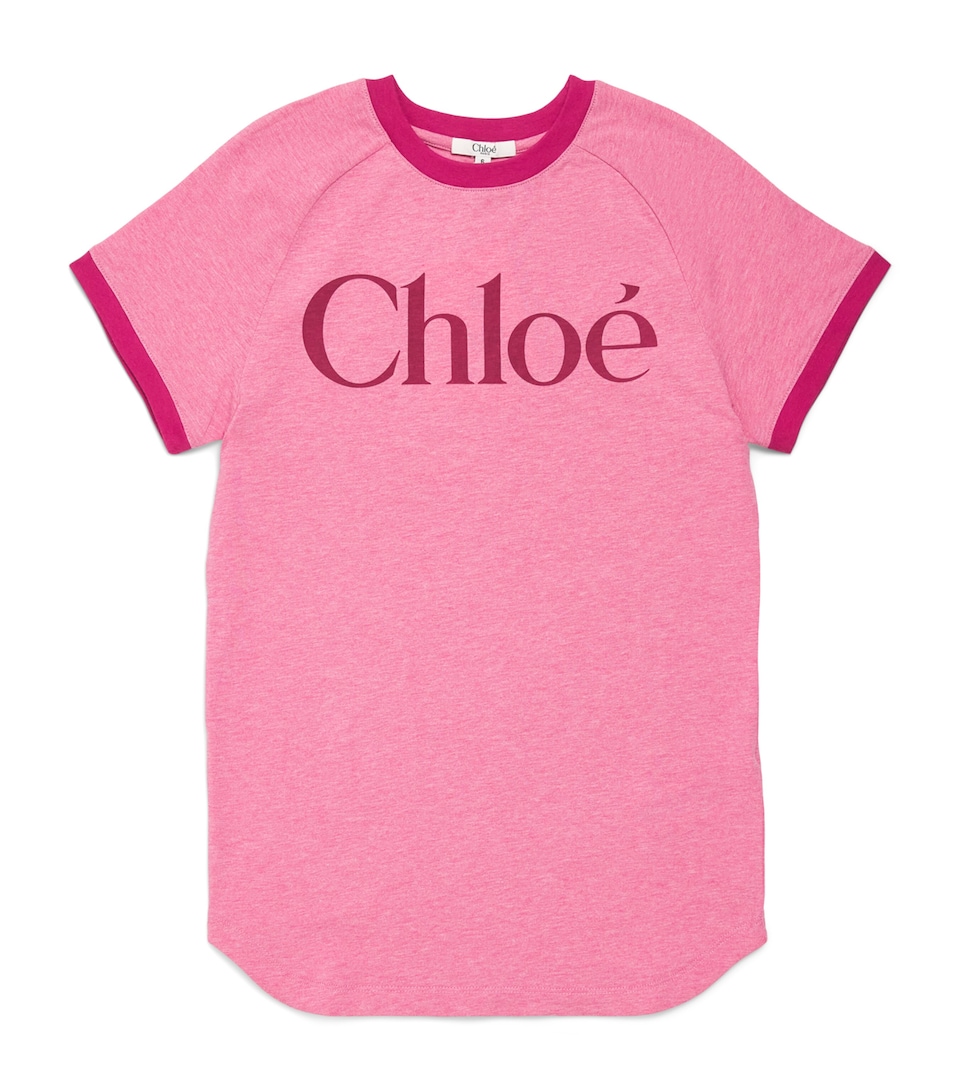 Chloé Kids Cotton Logo T-Shirt (4-14 Years) Marl