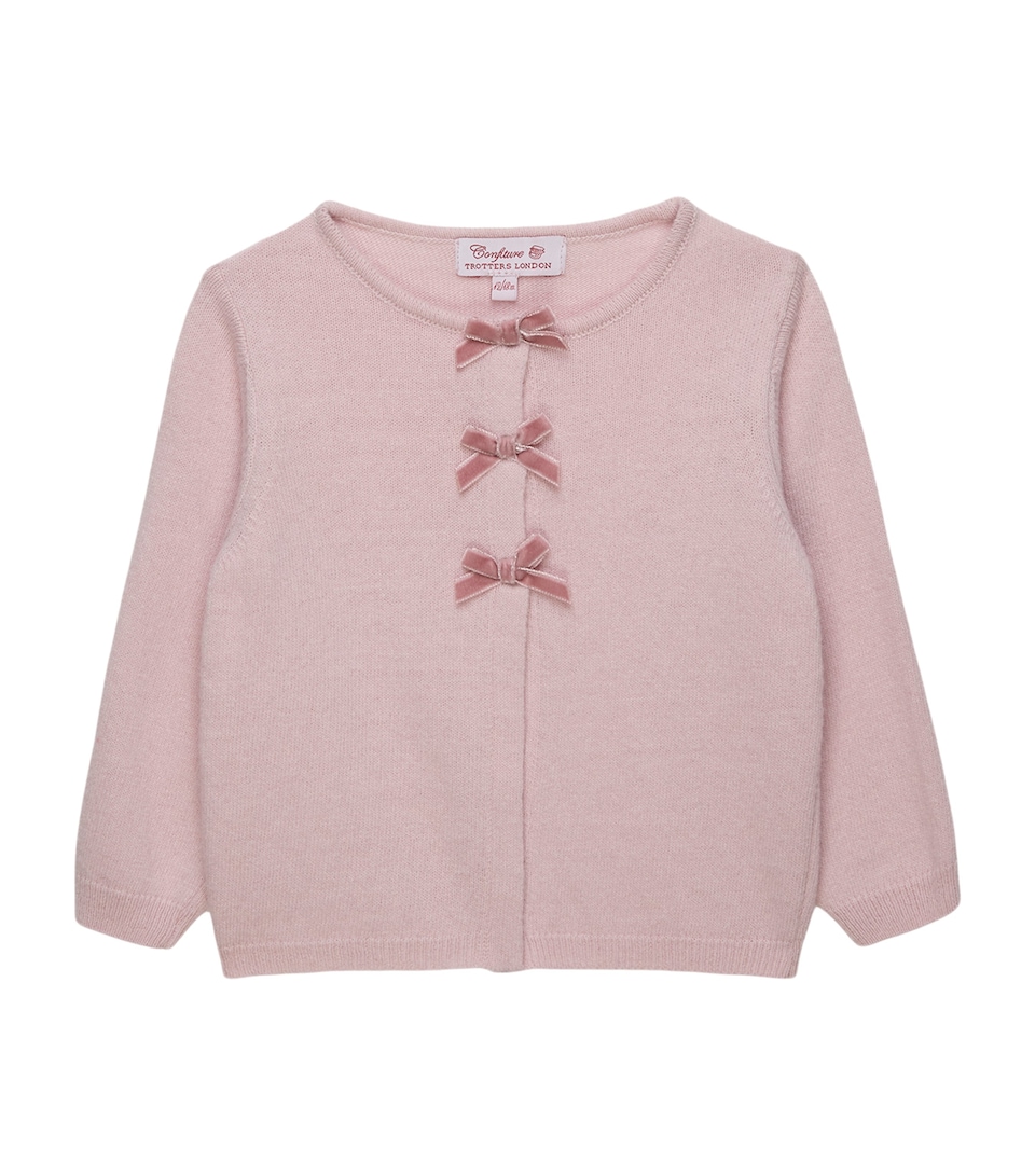 Trotters Knitted Bow Cardigan (6-24 Months) Pink