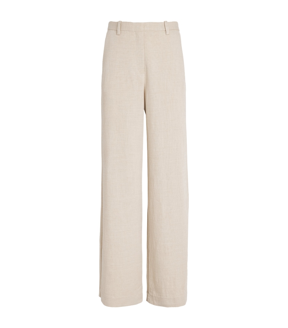 Wide-Leg Tailored Trousers