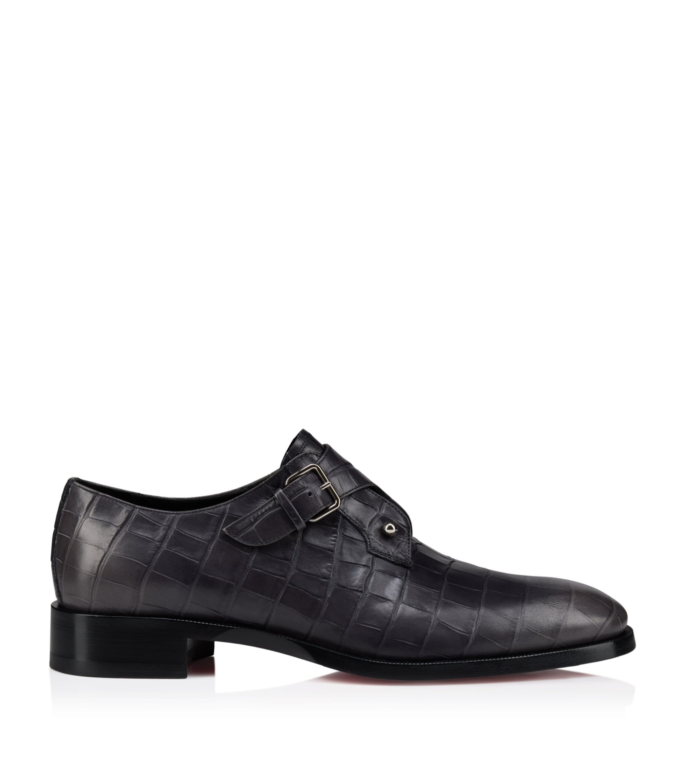Christian Louboutin Chambelimonk Leather Monk Shoes