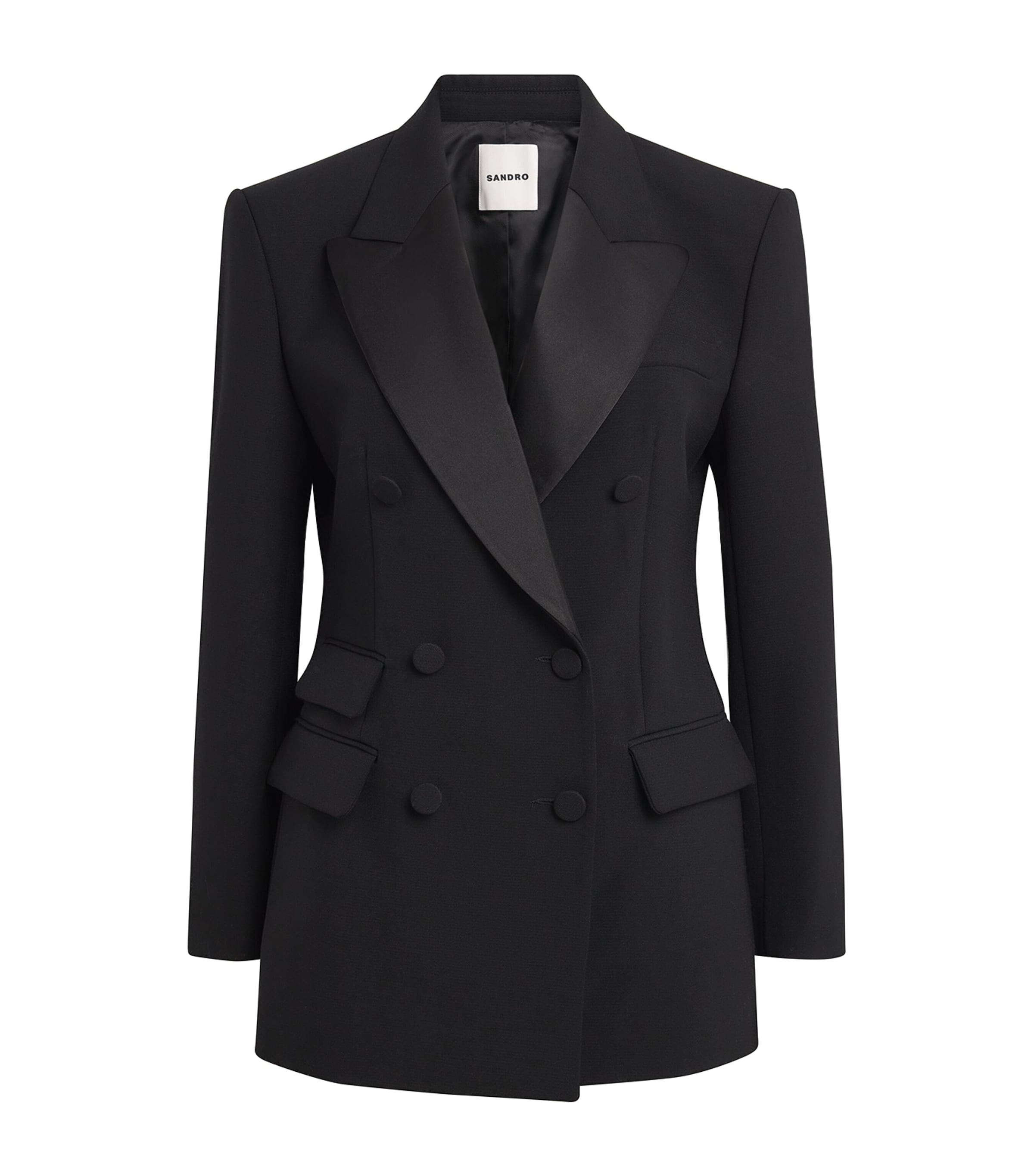 Satin-Collar Blazer