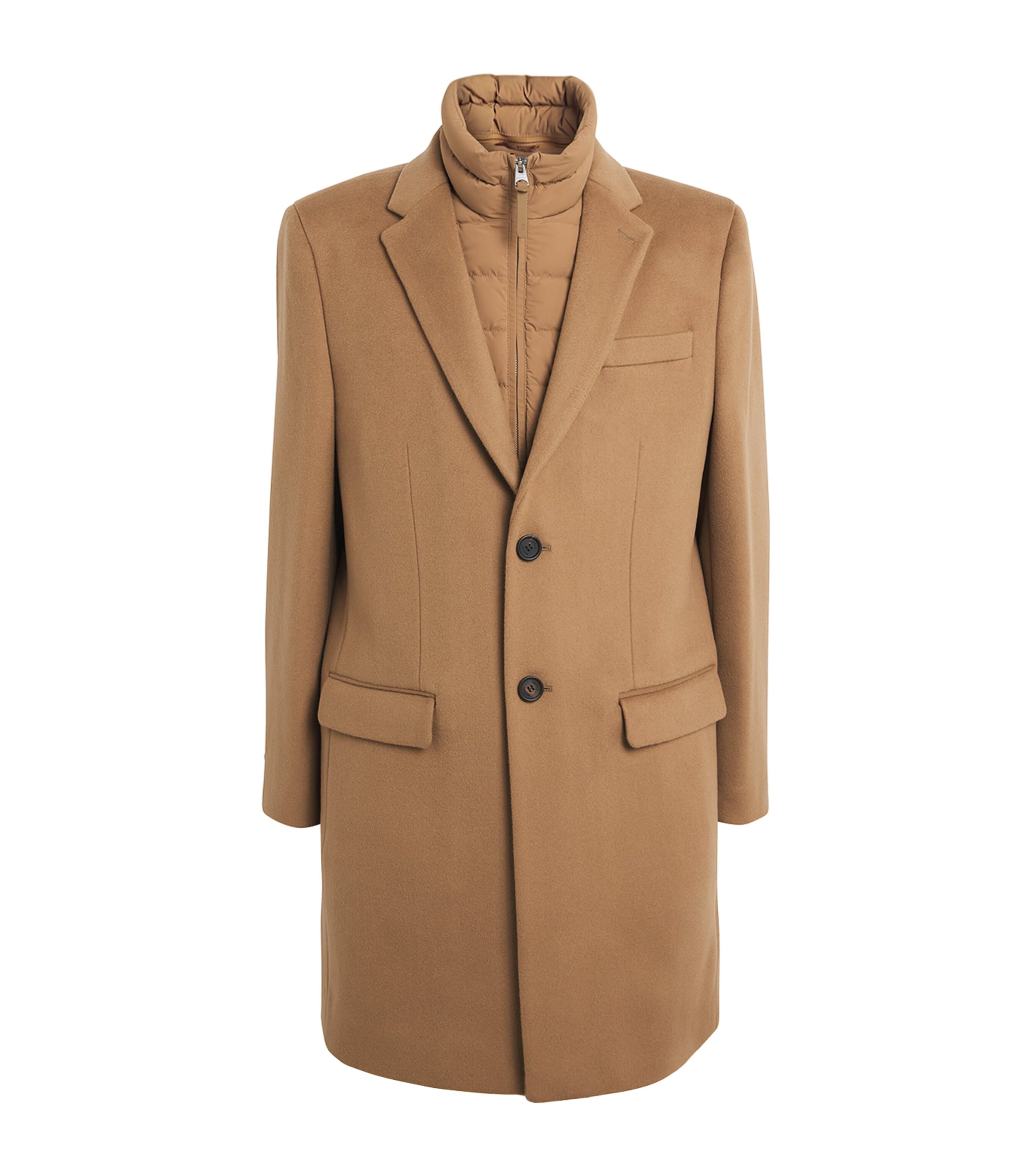 Wool Removable-Bib Coat