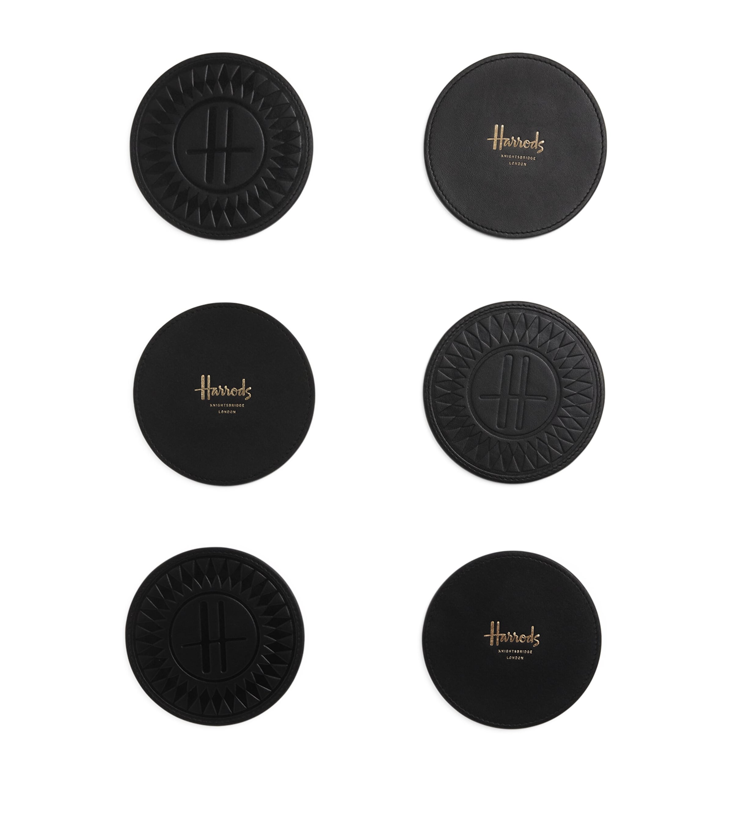 Leather Logo Coasters (Set of 6)
