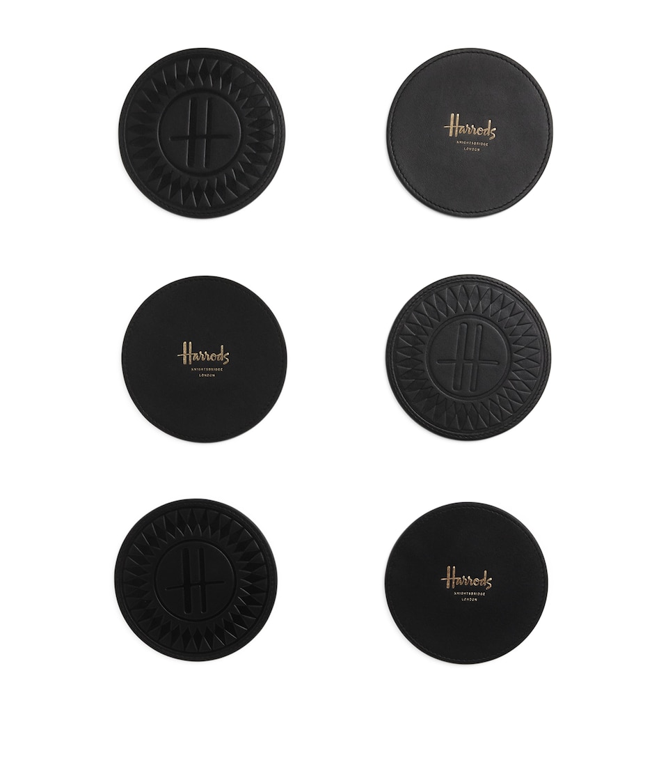 Leather Logo Coasters (Set of 6)