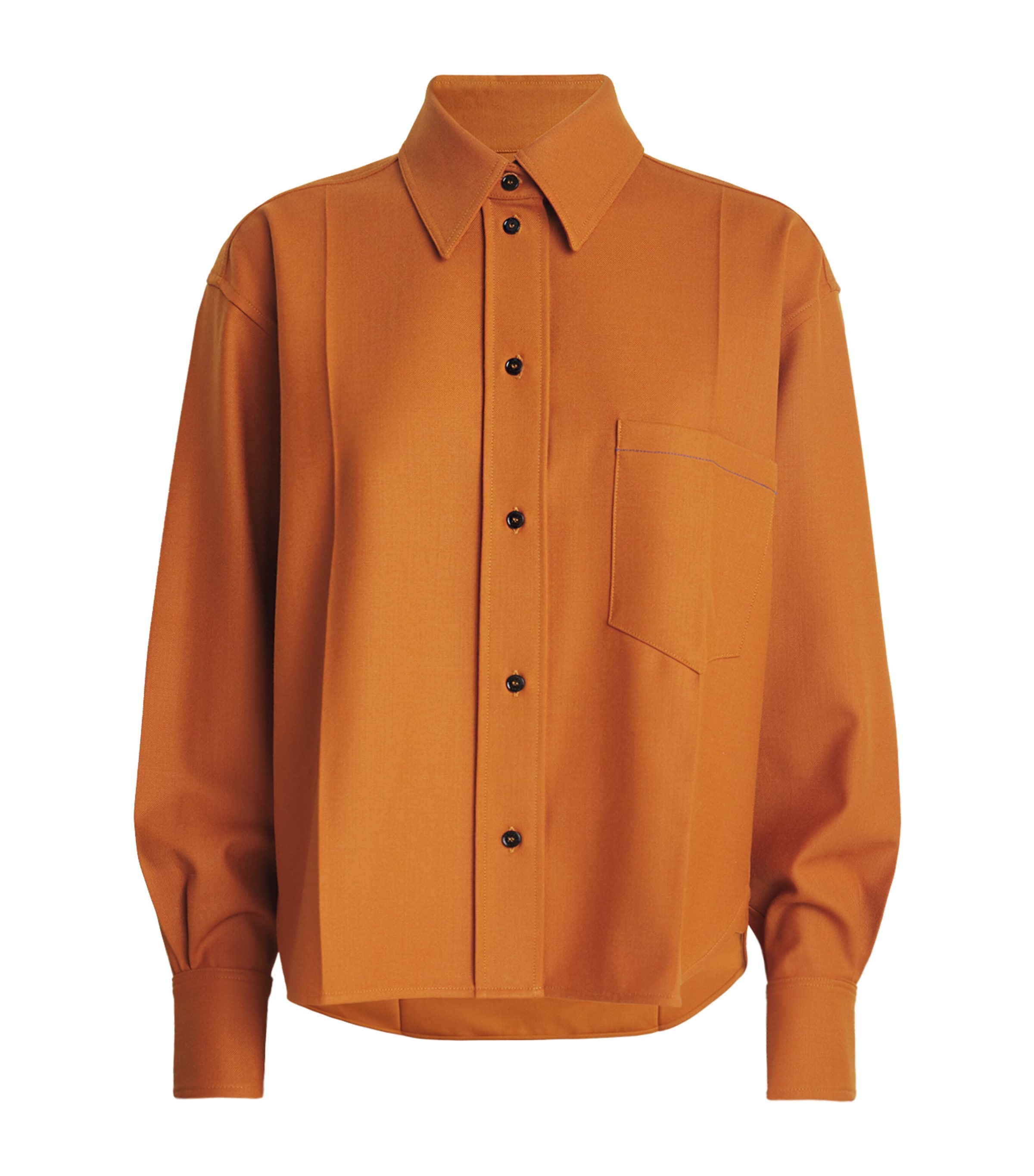 Cropped Long-Sleeve Shirt