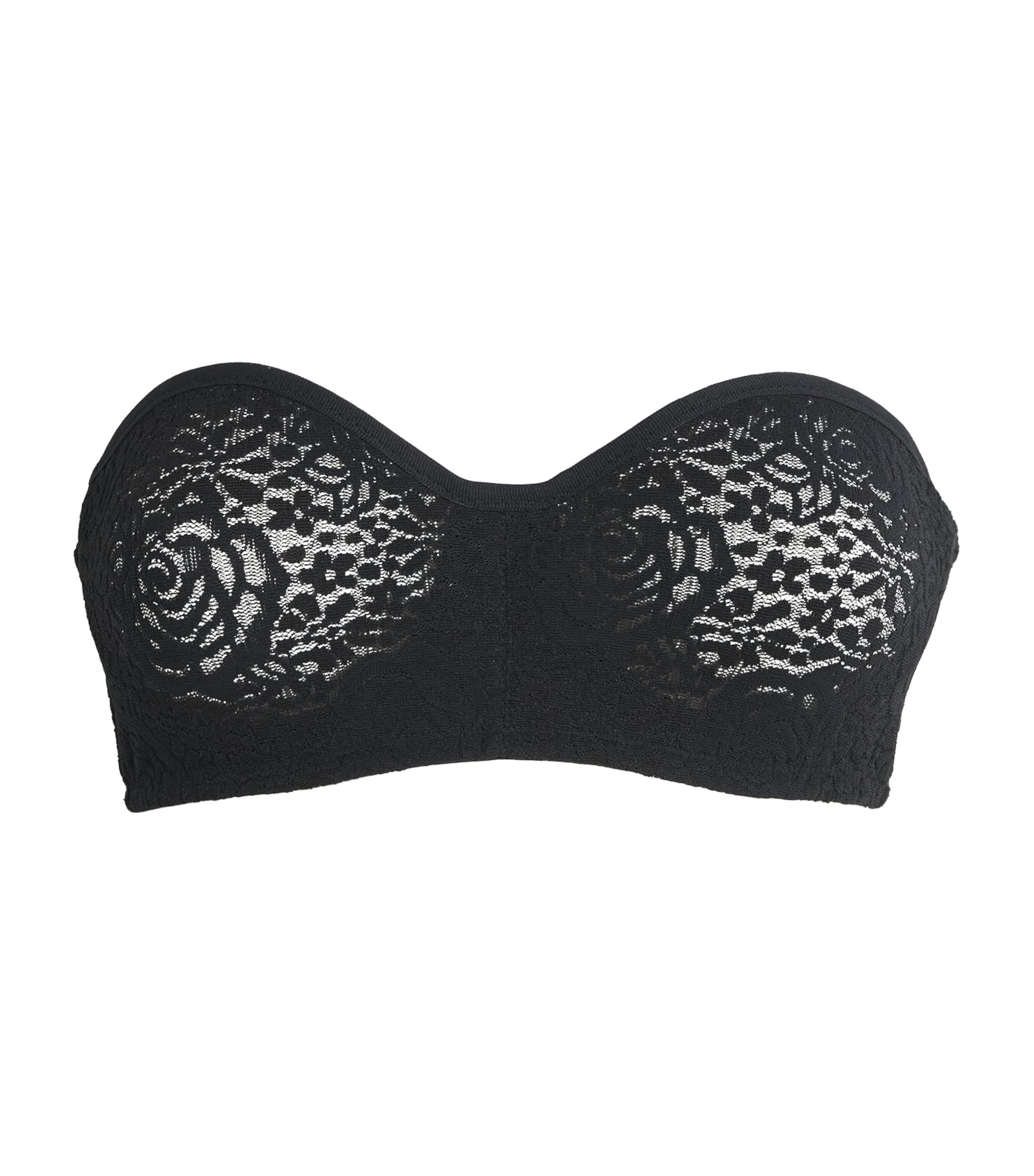 Wacoal Womens Lace Halo Strapless Bra Blk Black