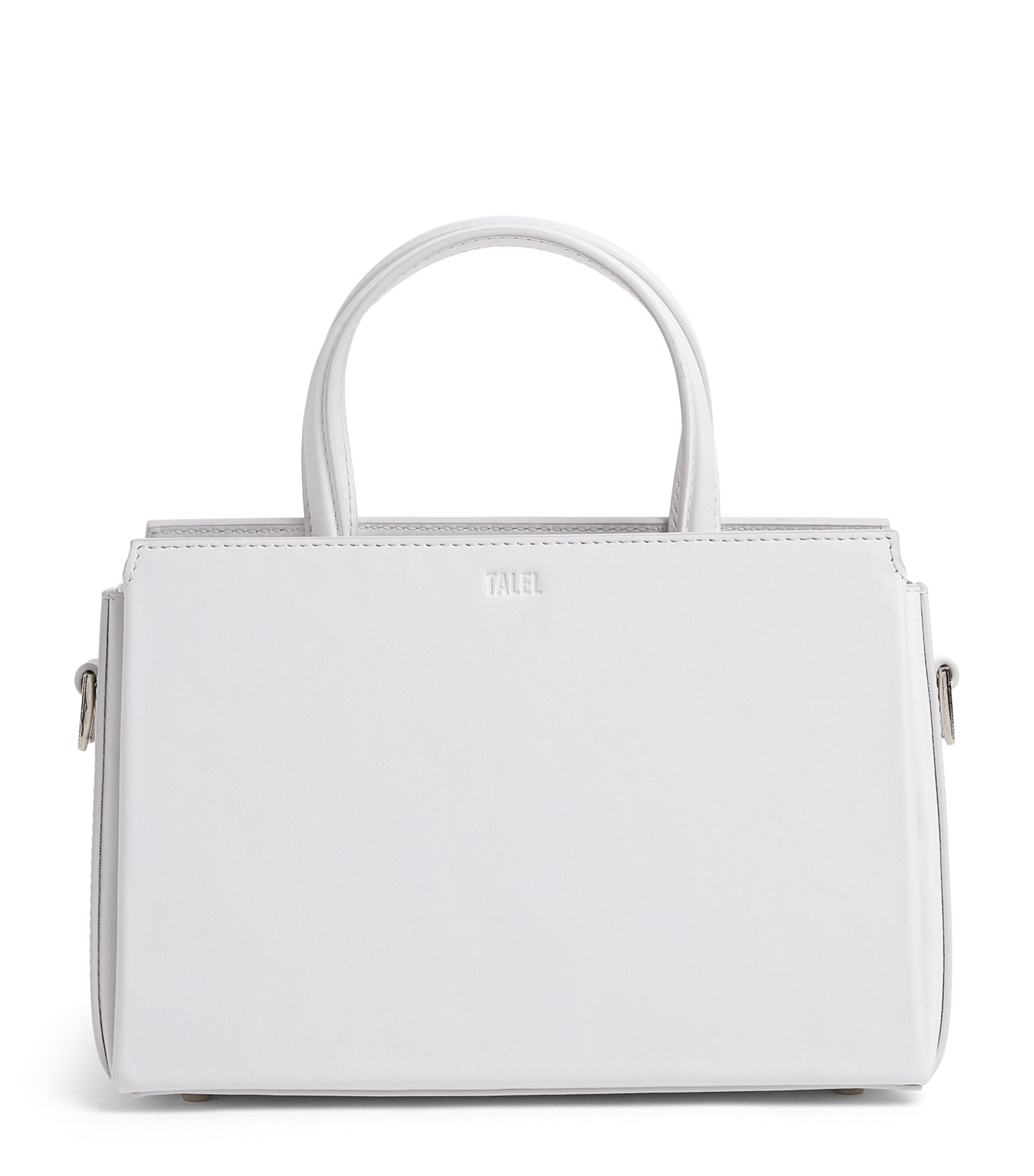 Talel Paris Medium Leather V2 Tote Bag White