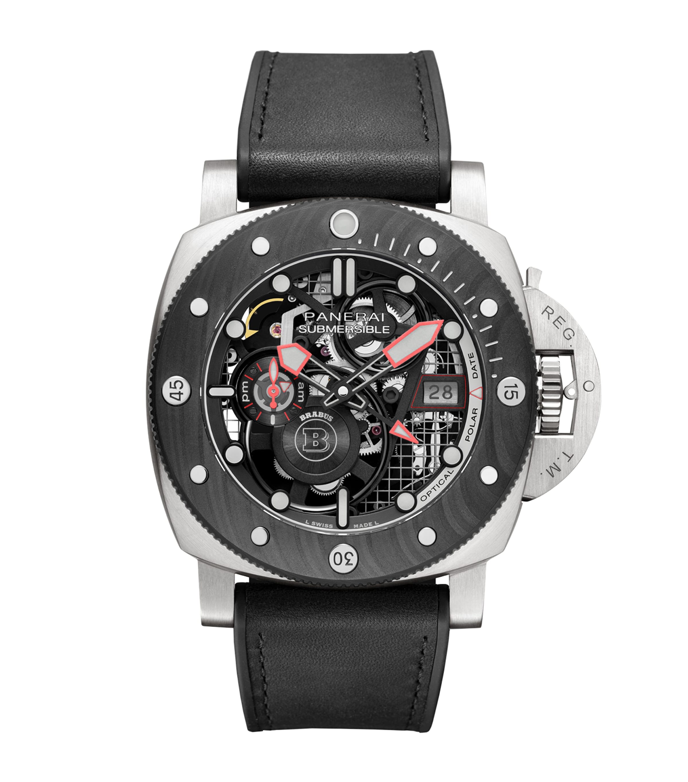Panerai EcoTitanium Submersible S Brabus eTitanio Watch 47mm Clear