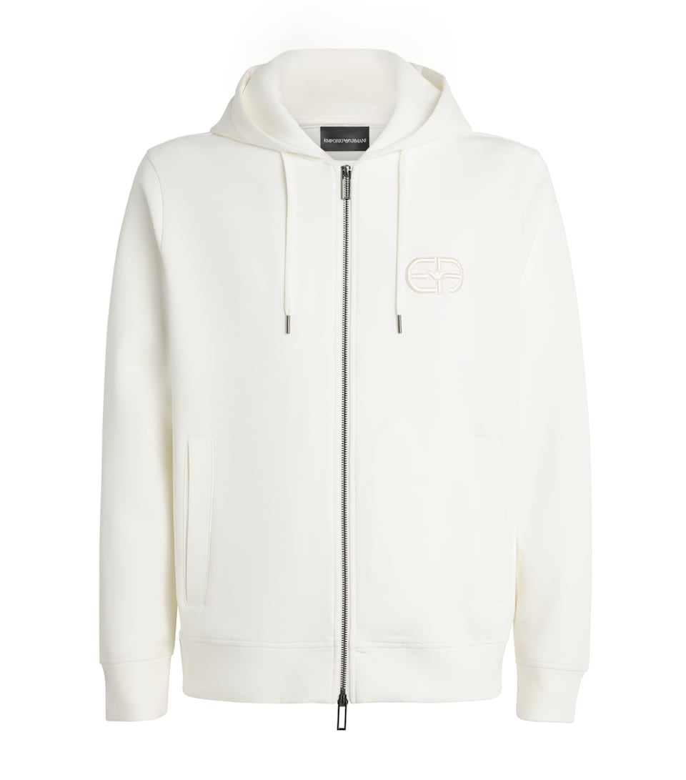 Cotton-Blend Logo Hoodie