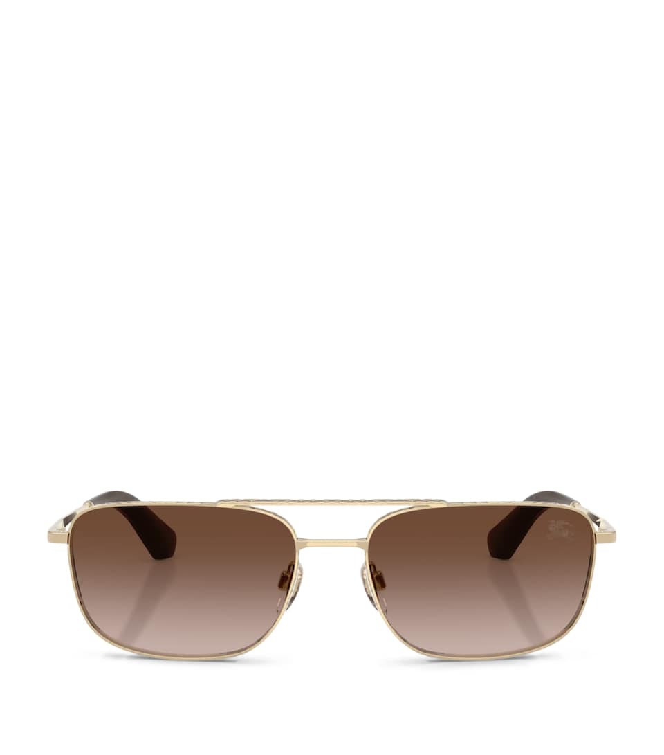 Burberry Metal BE3170 Pilot Sunglasses Gold