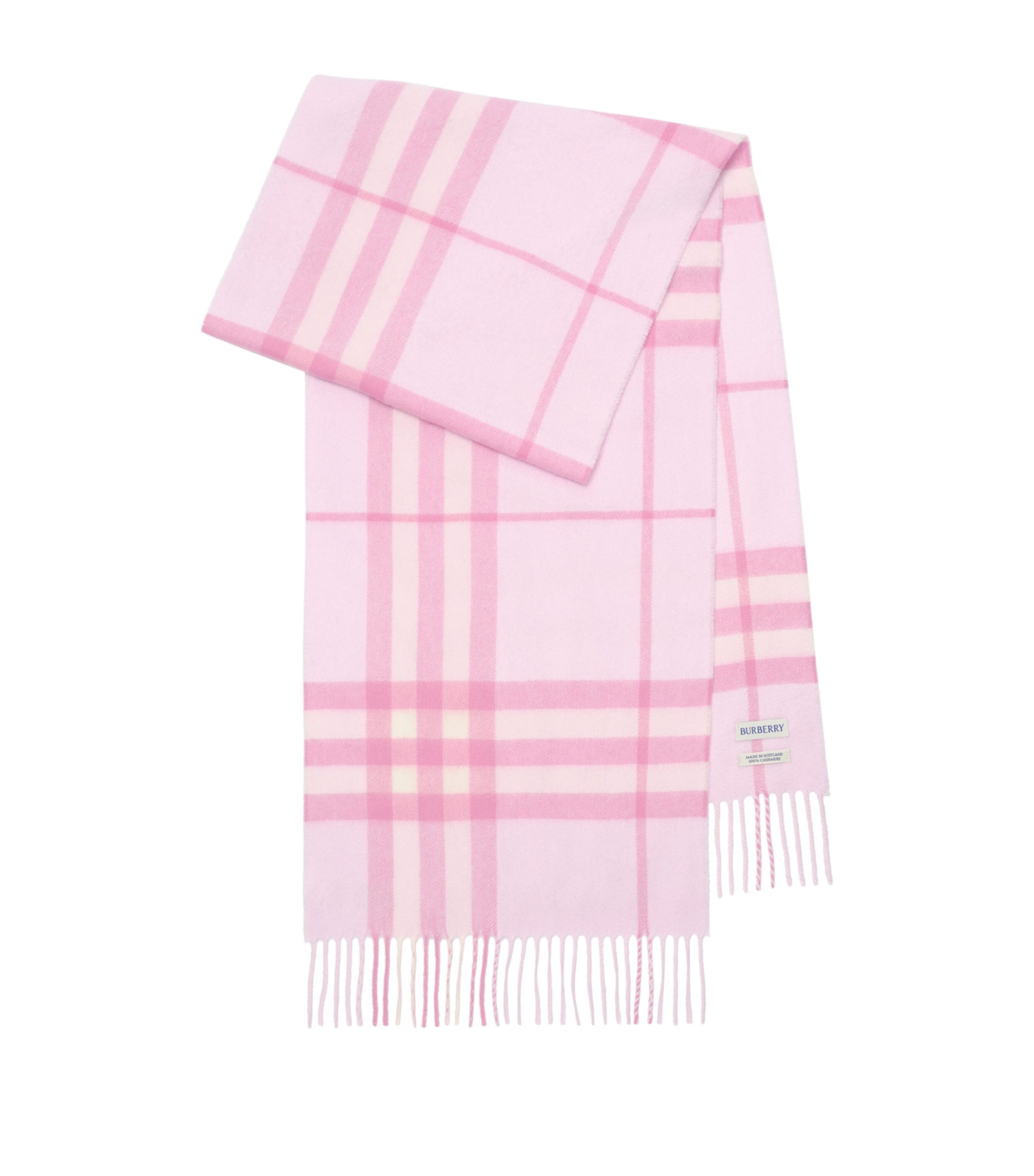 Burberry Cashmere Check Scarf Cami Pink