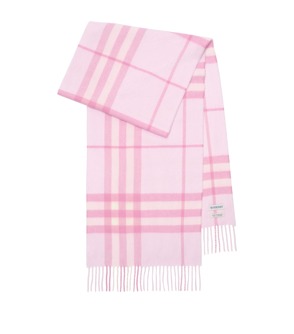 Burberry Cashmere Check Scarf Cami Pink