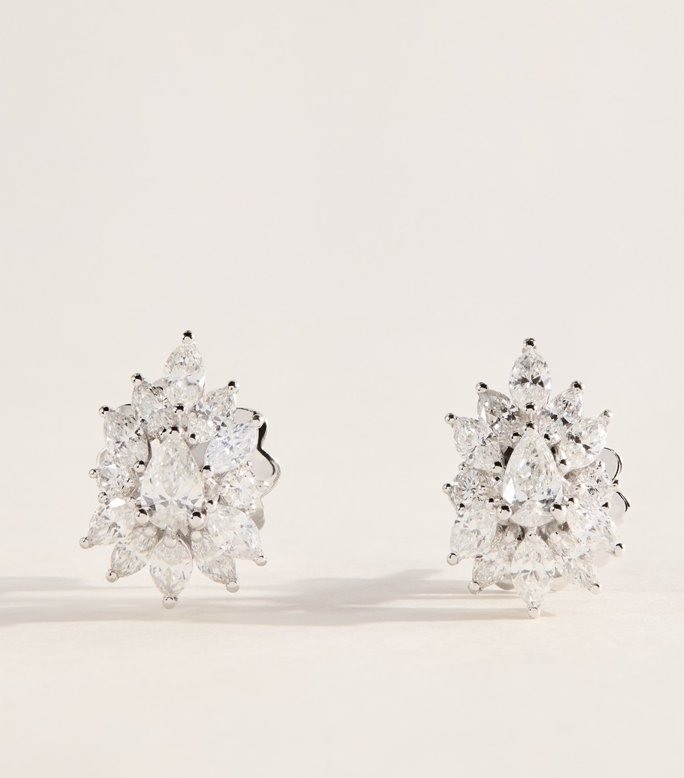 Yeprem White Gold and Diamond Y-Not Stud Earrings White Gold