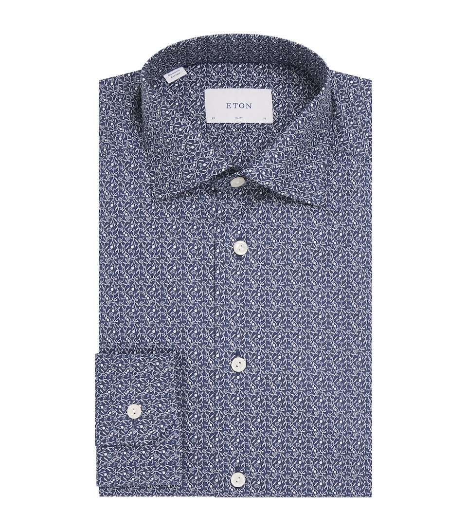 Signature Twill Floral Slim Shirt