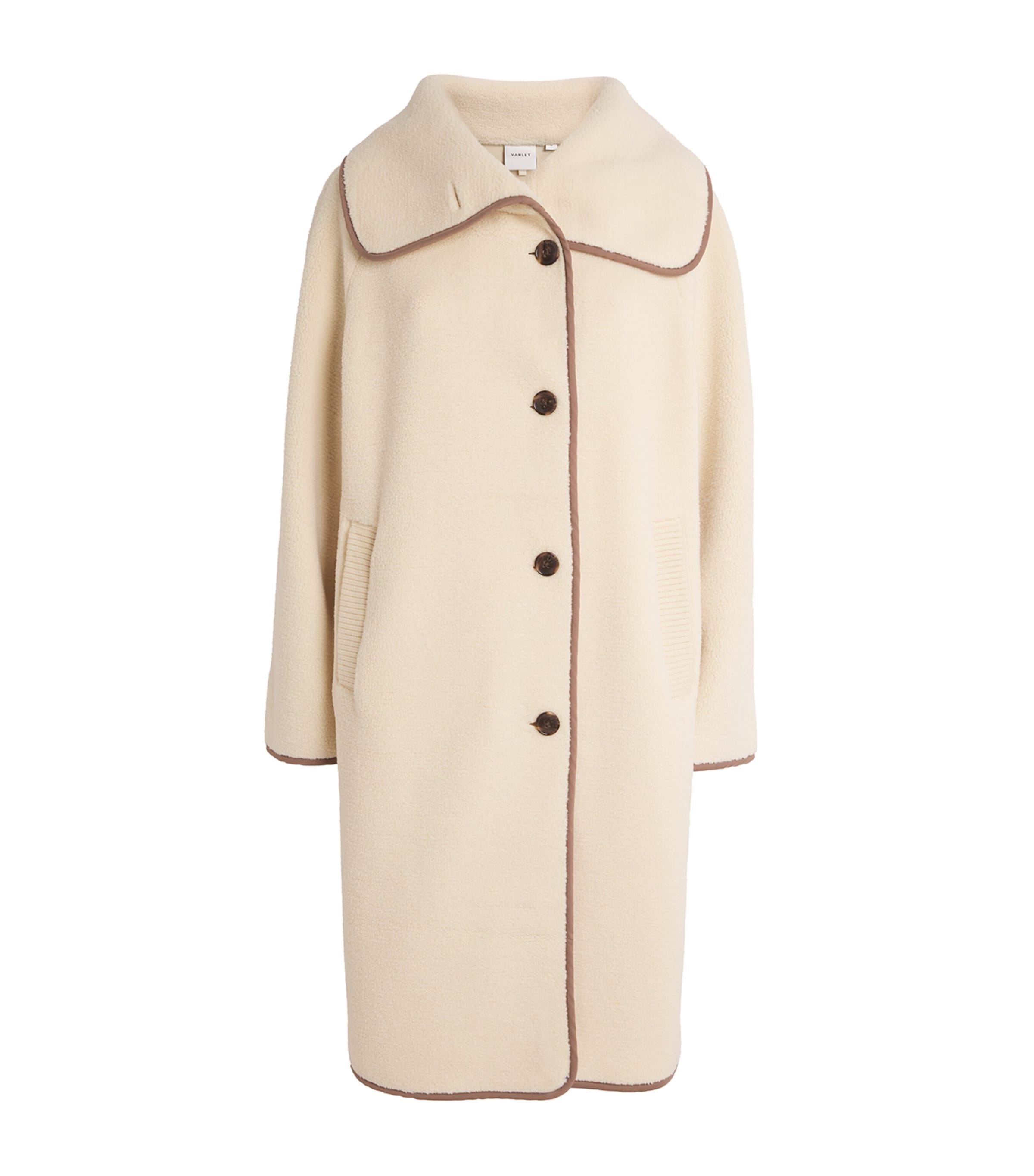Bonded-Fleece Clemence Cape Coat