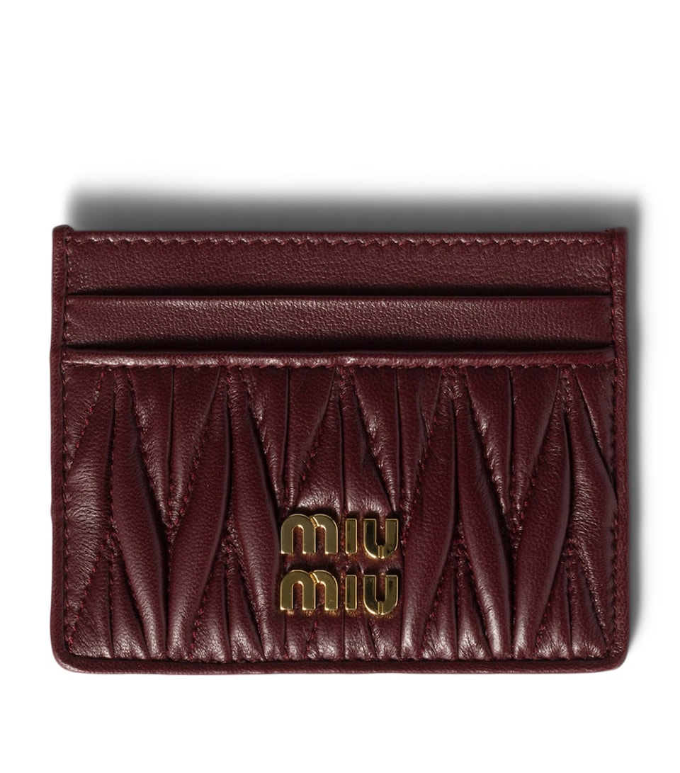 Nappa Leather Matelassé Card Holder