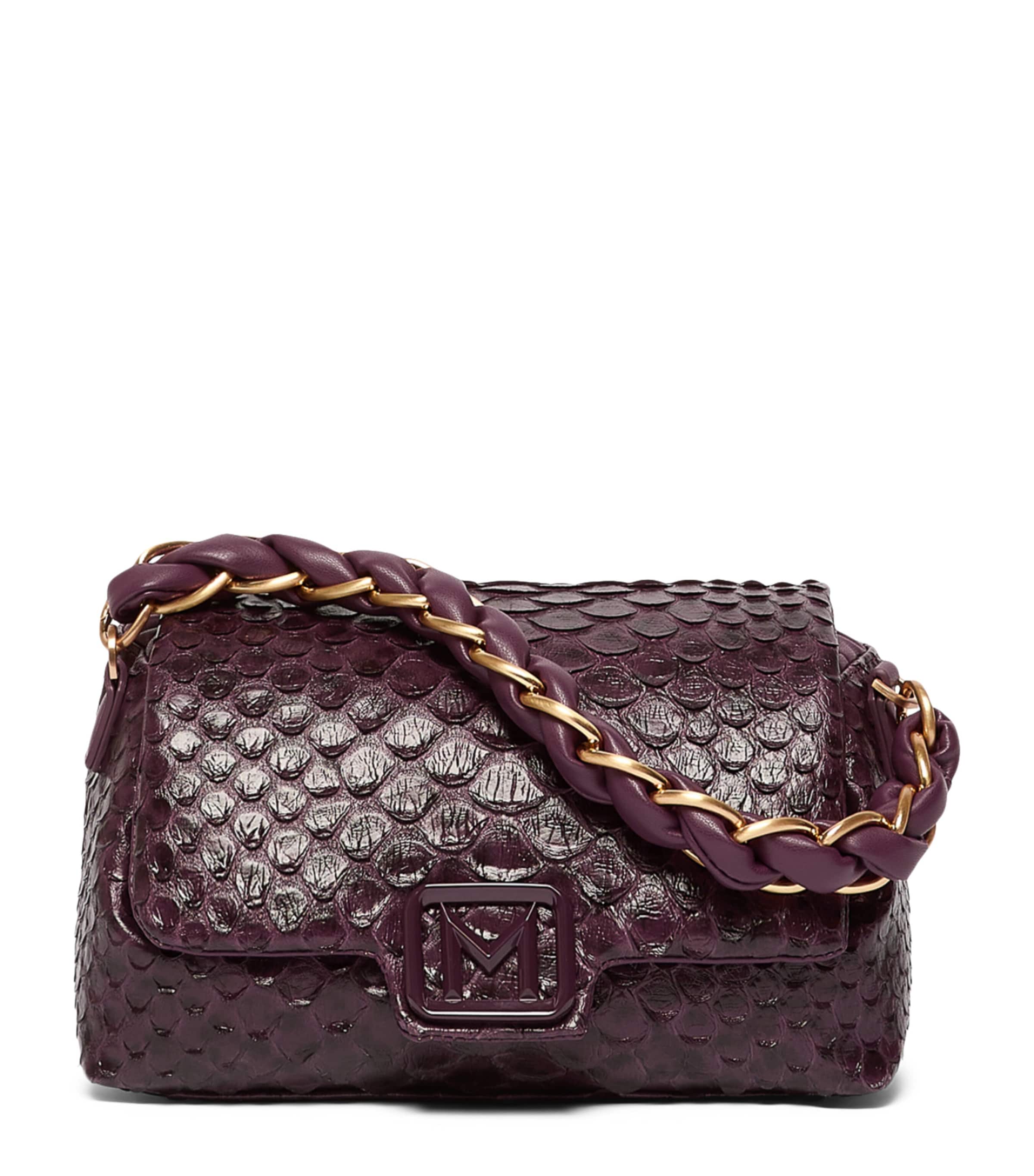 Marella Large Le Muse Clutch Bag Blackberry