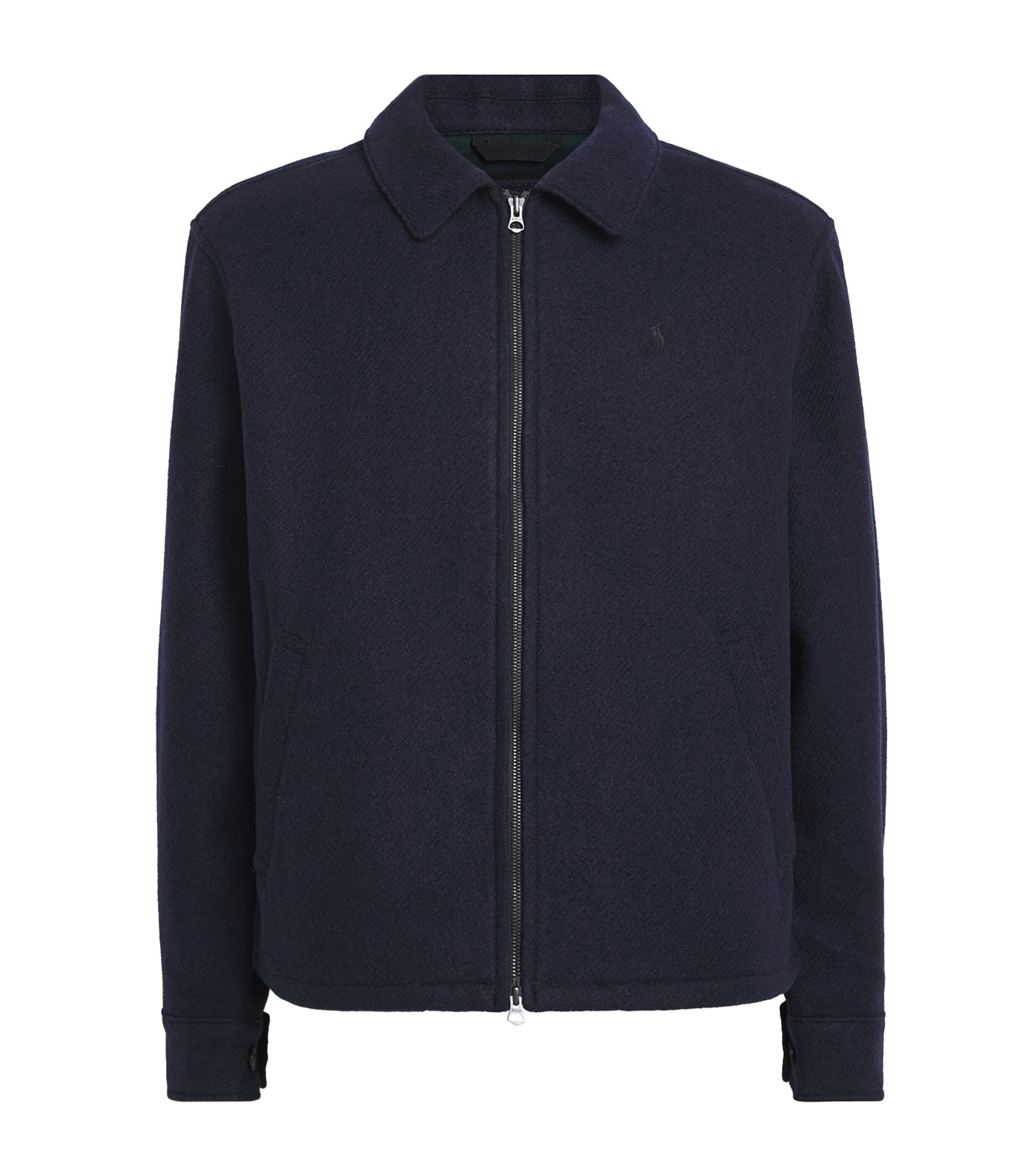 Polo Ralph Lauren Mens Wool Tweed Langdon Jacket Collection Navy
