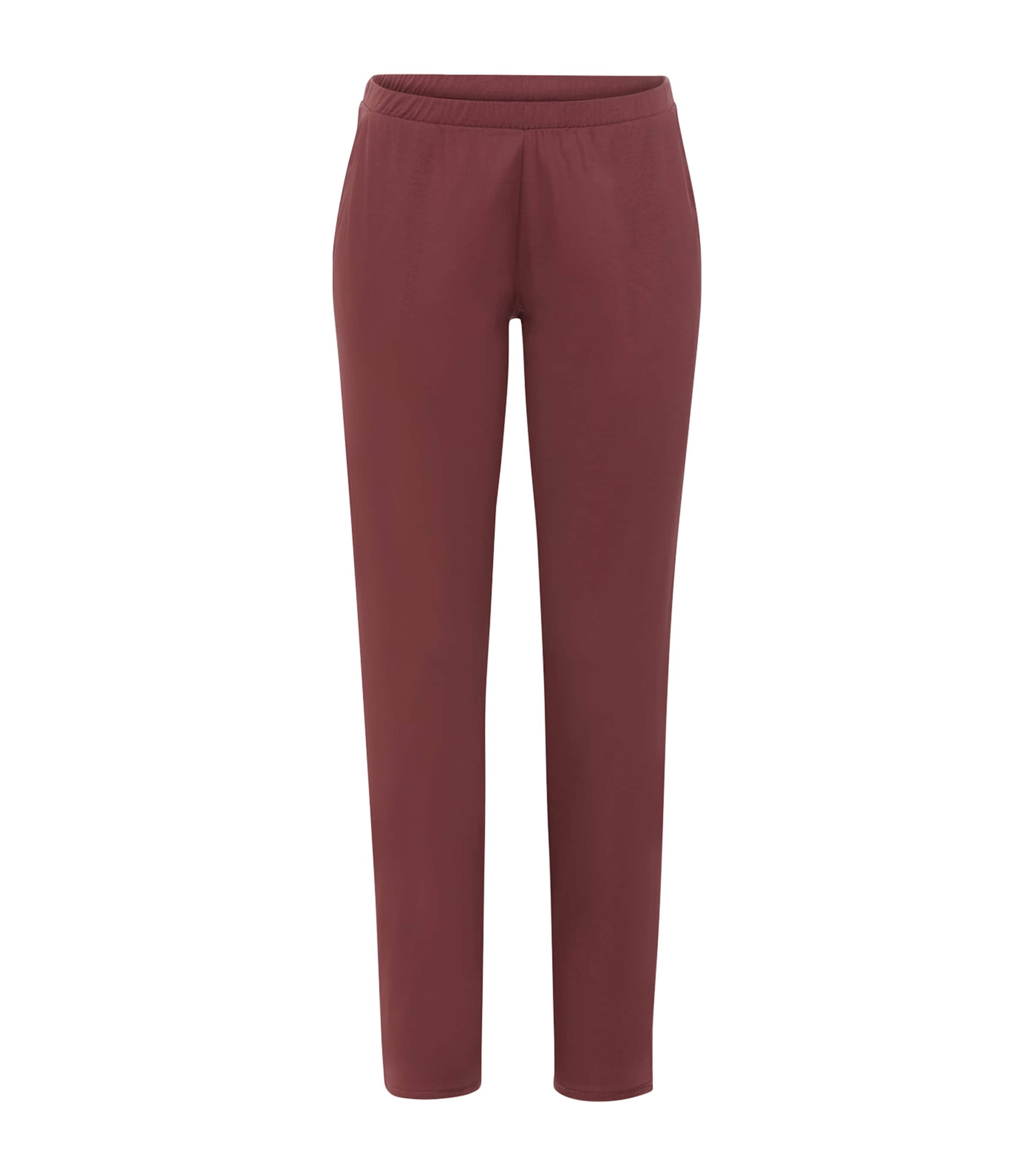 Hanro Womens Modal-Silk Grand Central Pyjama Trousers Apple Butter