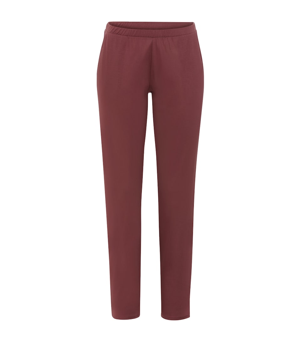 Hanro Womens Modal-Silk Grand Central Pyjama Trousers Apple Butter