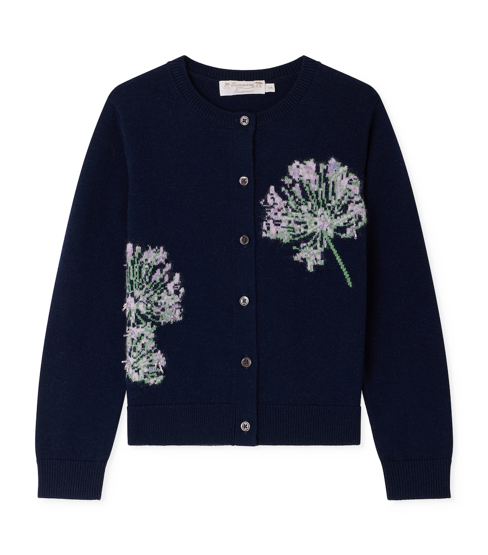 Bonpoint x MoMa Cotton Mibou Cardigan (10-12 Years) Upb Bleu