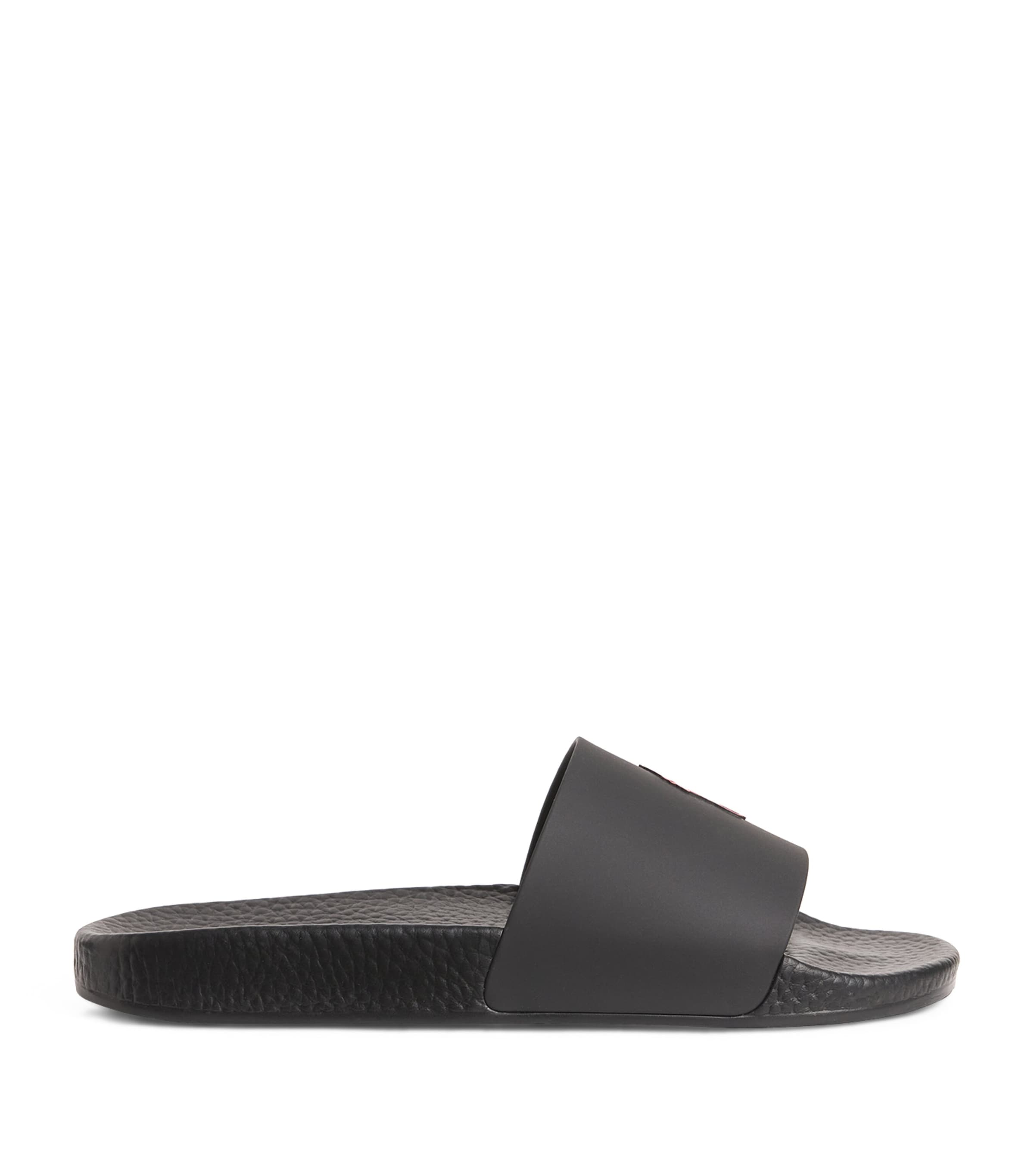 Polo Ralph Lauren Polo Pony Slides Black/red Pp