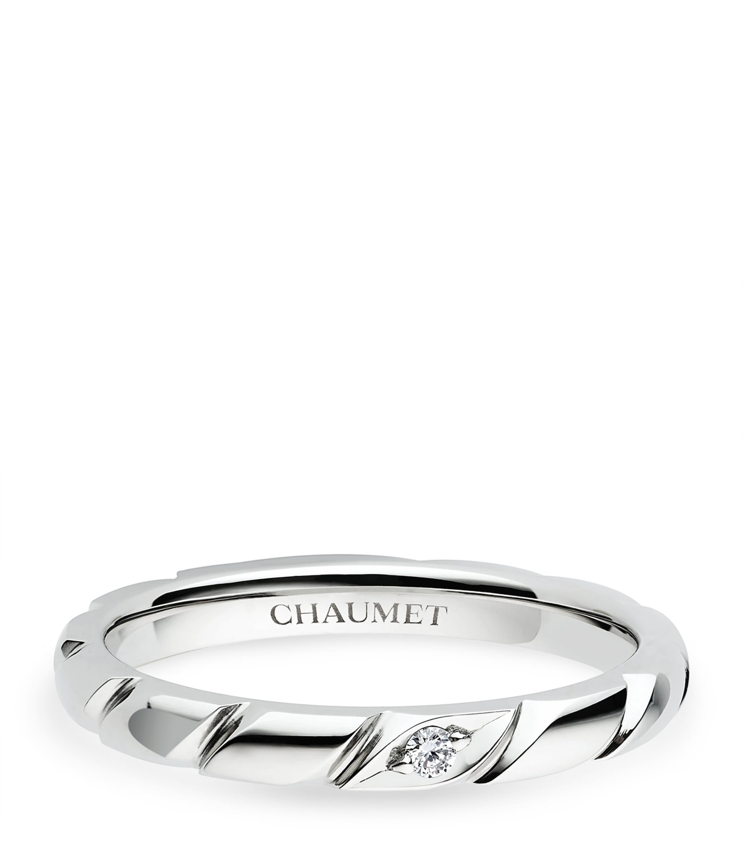 Chaumet Platinum and Diamond Torsade de Chaumet Wedding Band Platinum