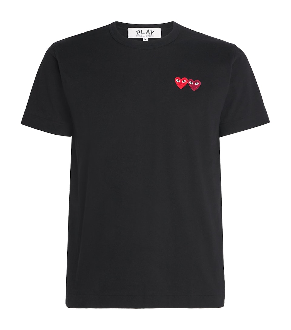 Embroidered Double-Heart T-Shirt
