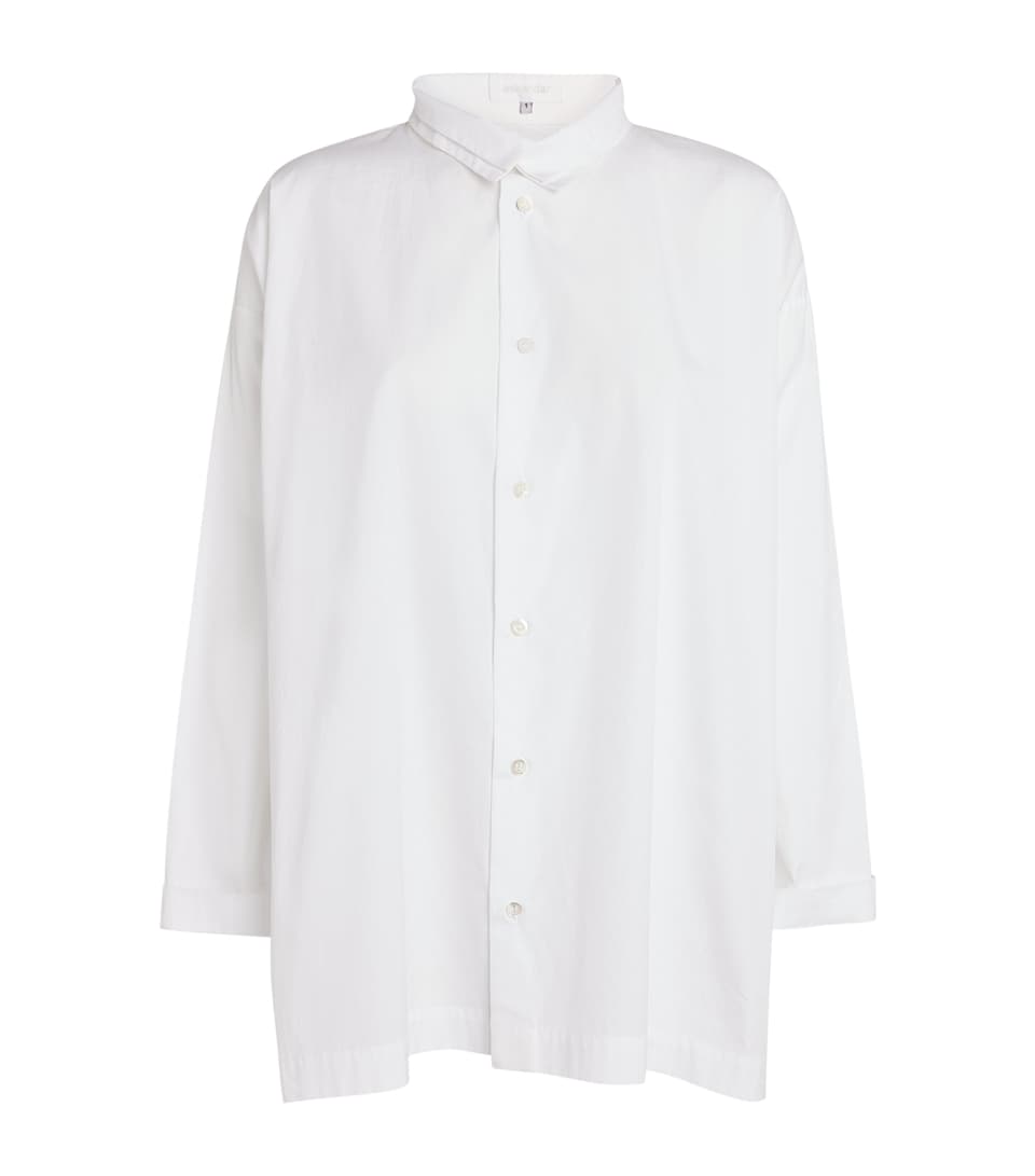 A-Line Stand-Collar Shirt