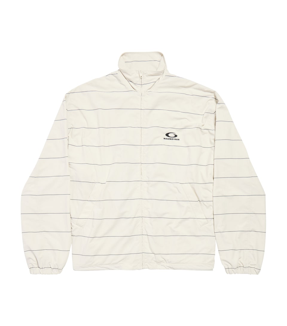 Technical Stripe Logo Oversized Jacket