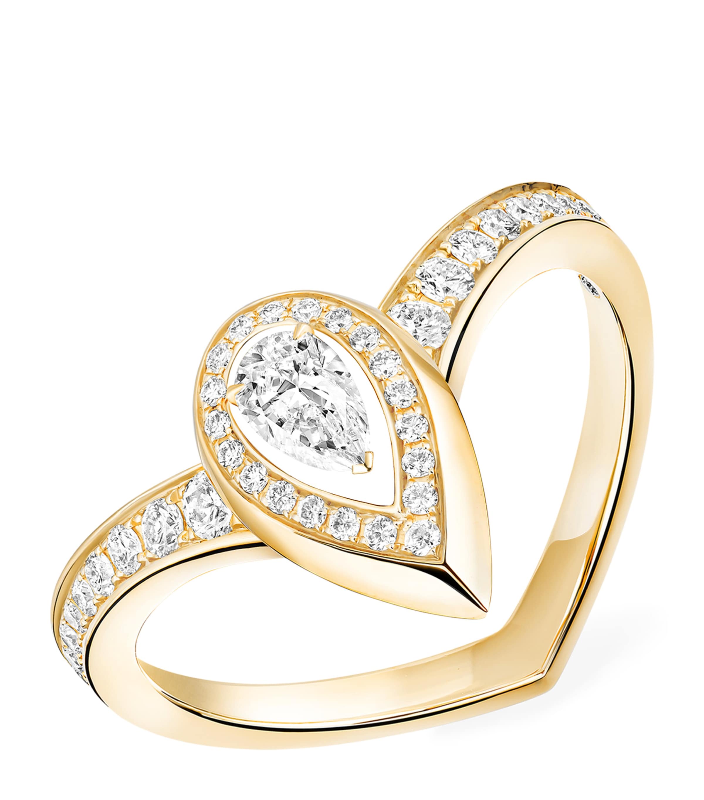 Messika Fiery Yellow Gold and Diamond Ring Yellow Gold