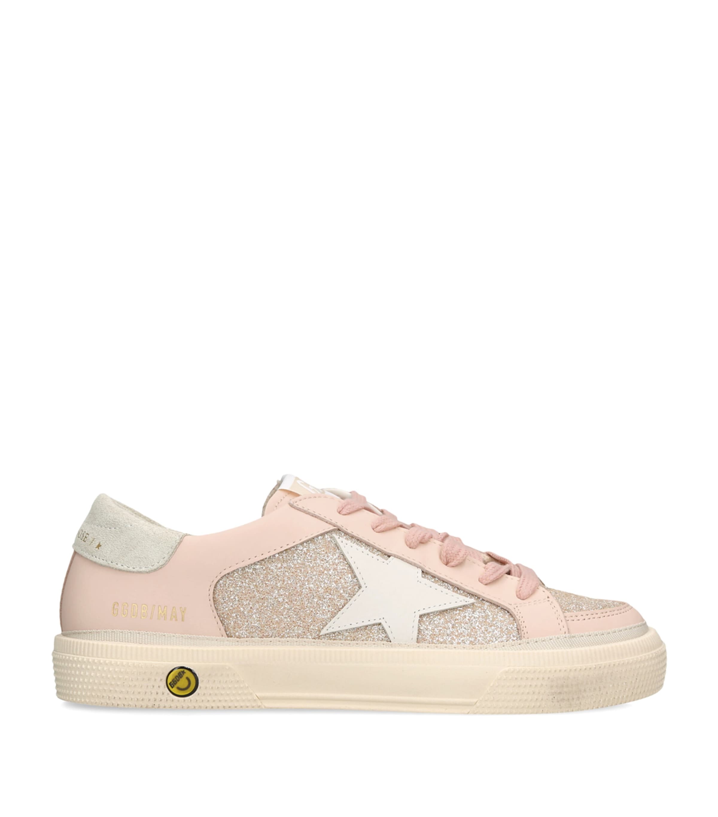 Golden Goose Leather May Sneakers Pale Pink