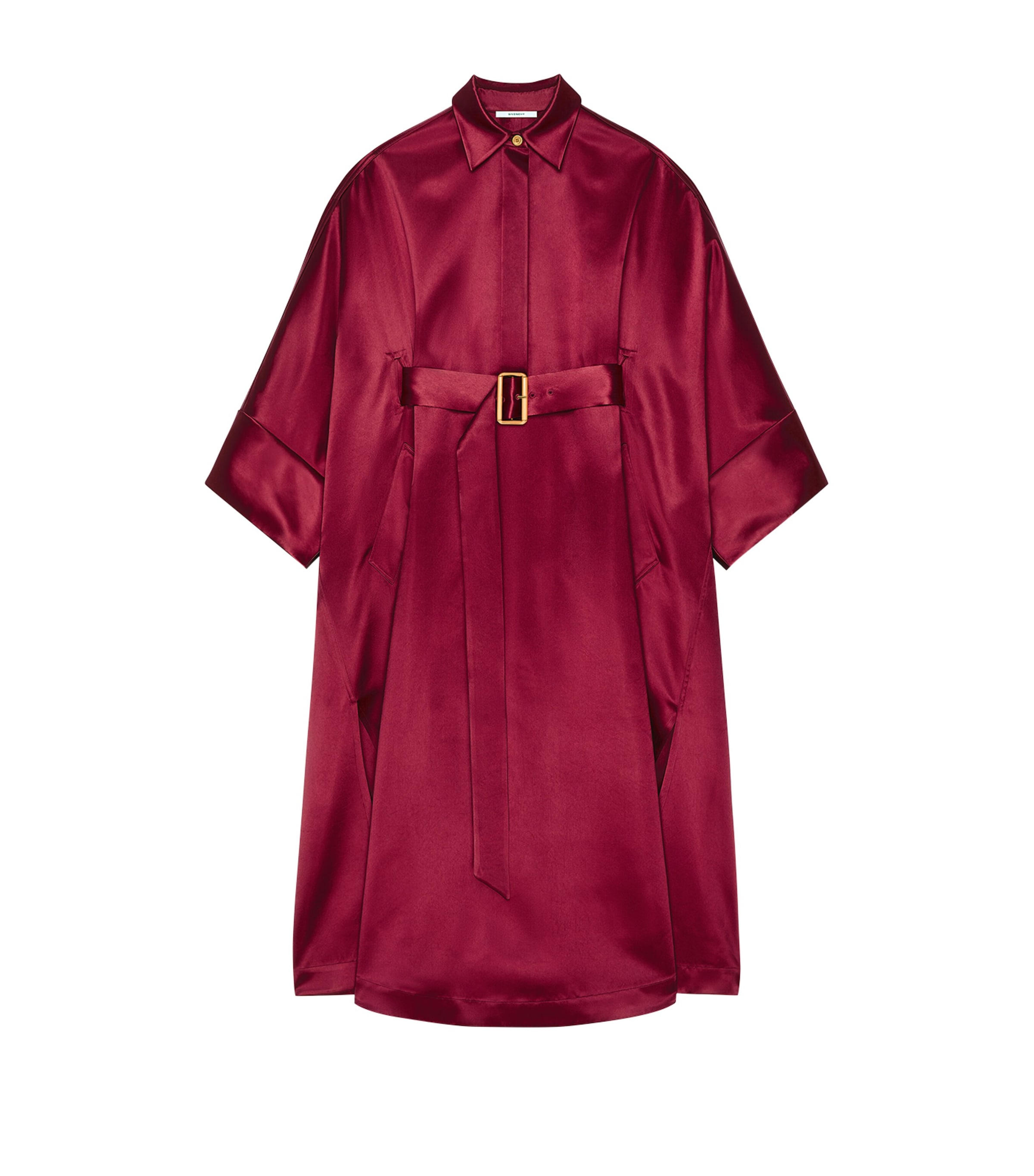 Givenchy Womens Satin Kaftan Red Cherry