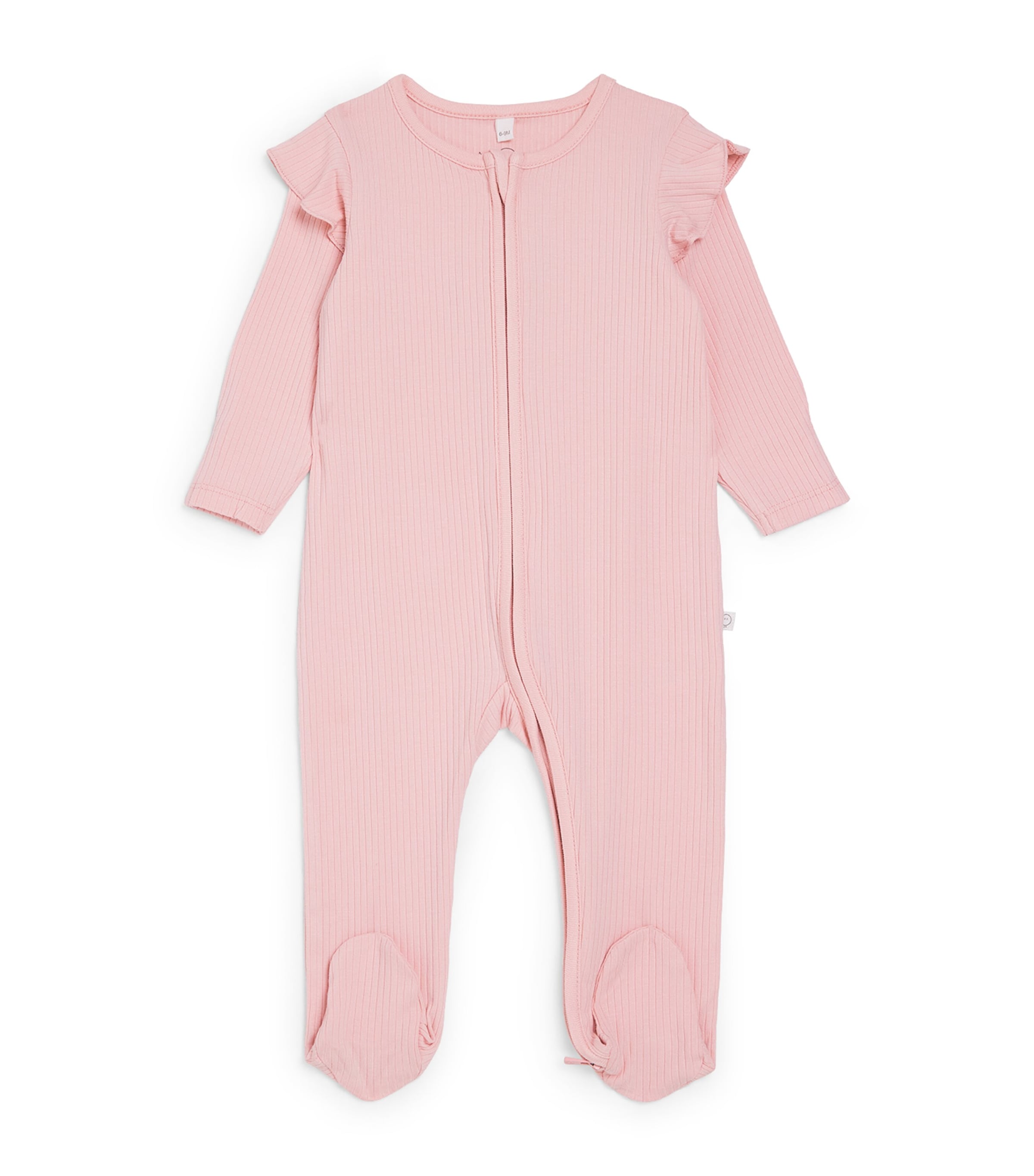 MORI Ruffle-Trim All-In-One (0-18 Months) Blush Frill