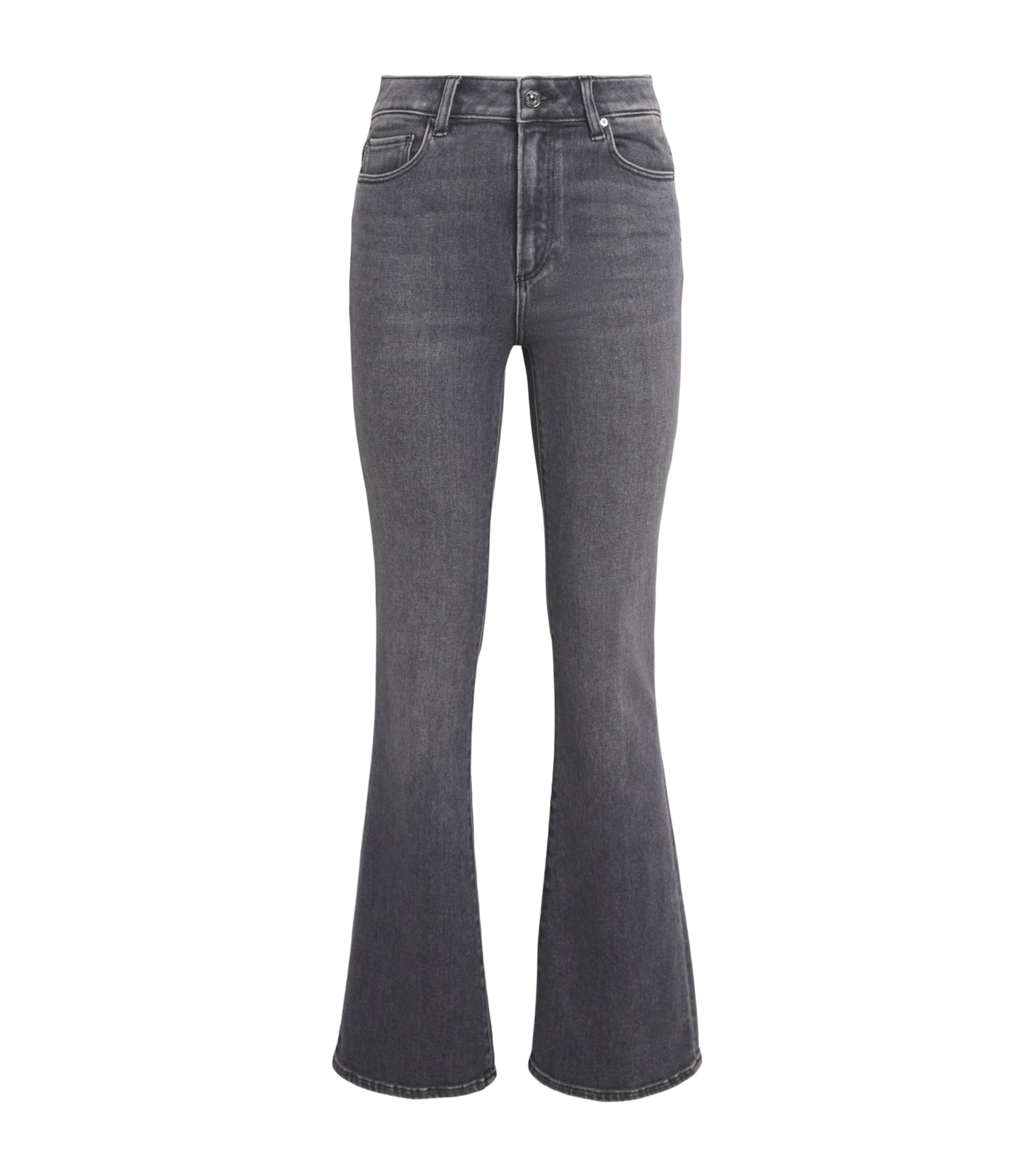 PAIGE Womens Laurel Canyon Bootcut Jeans Malibu Mist