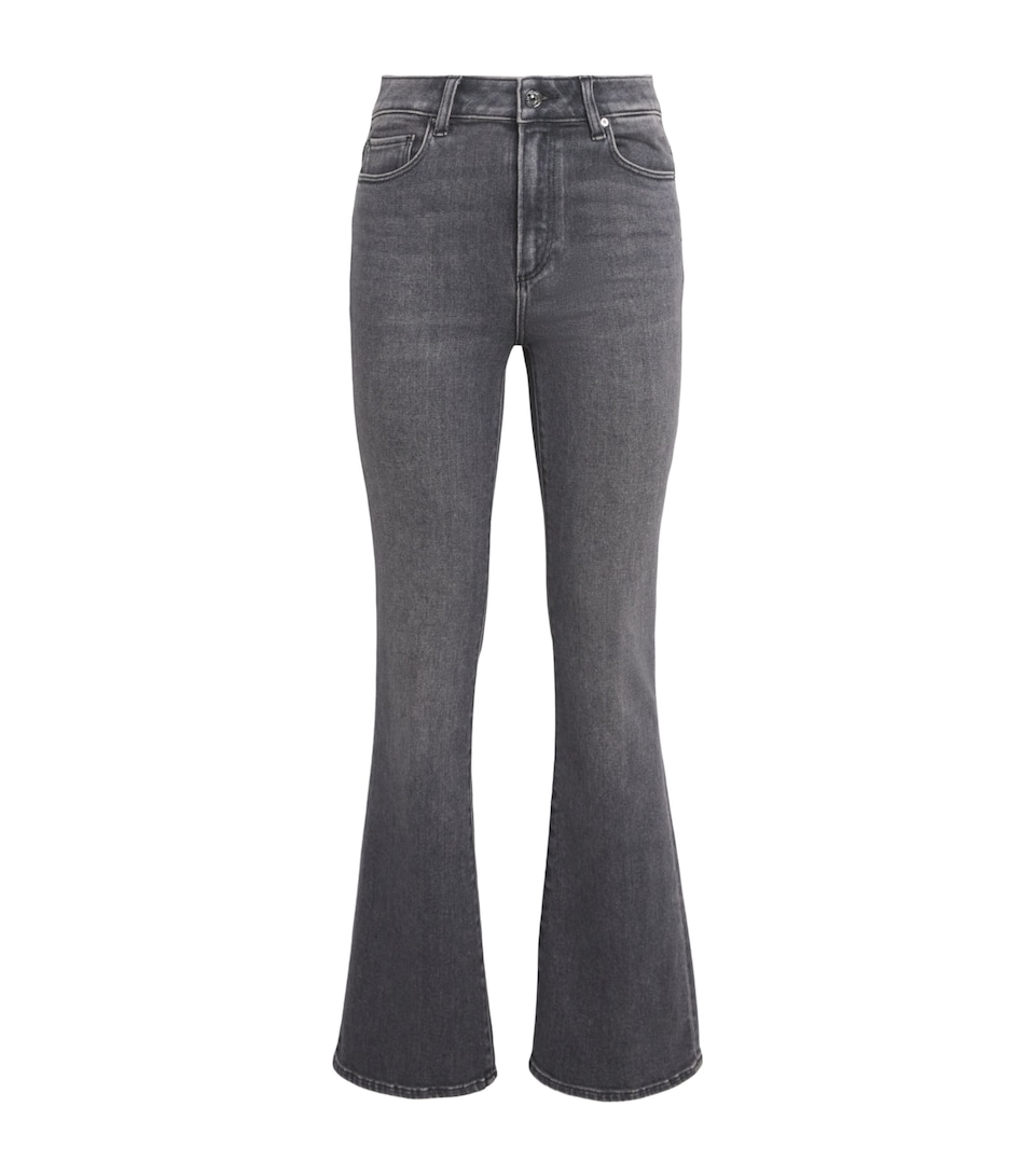 PAIGE Womens Laurel Canyon Bootcut Jeans Malibu Mist